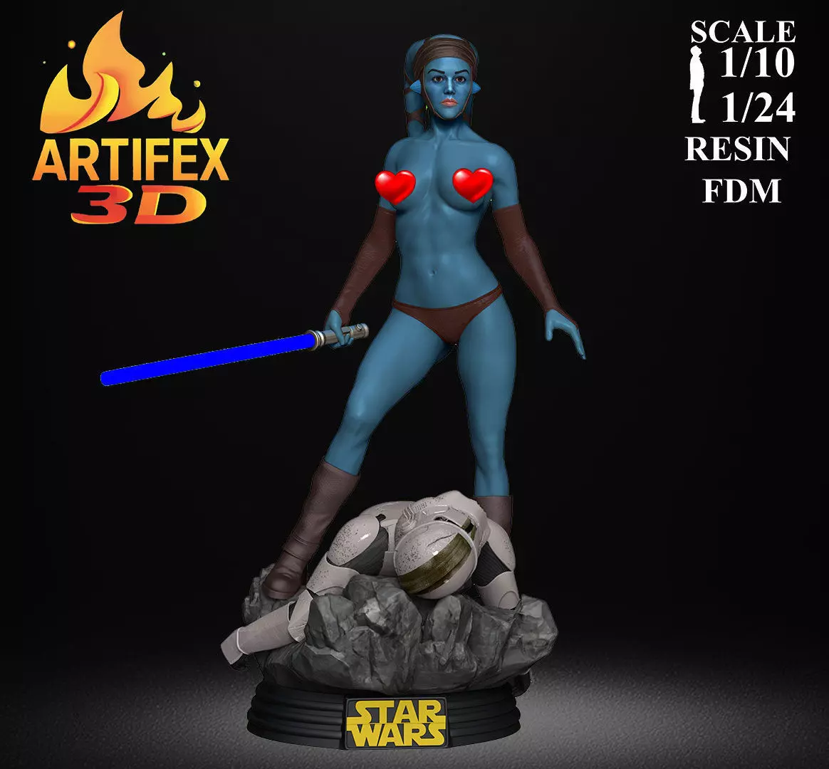 Aayla Secura 3D print model_20