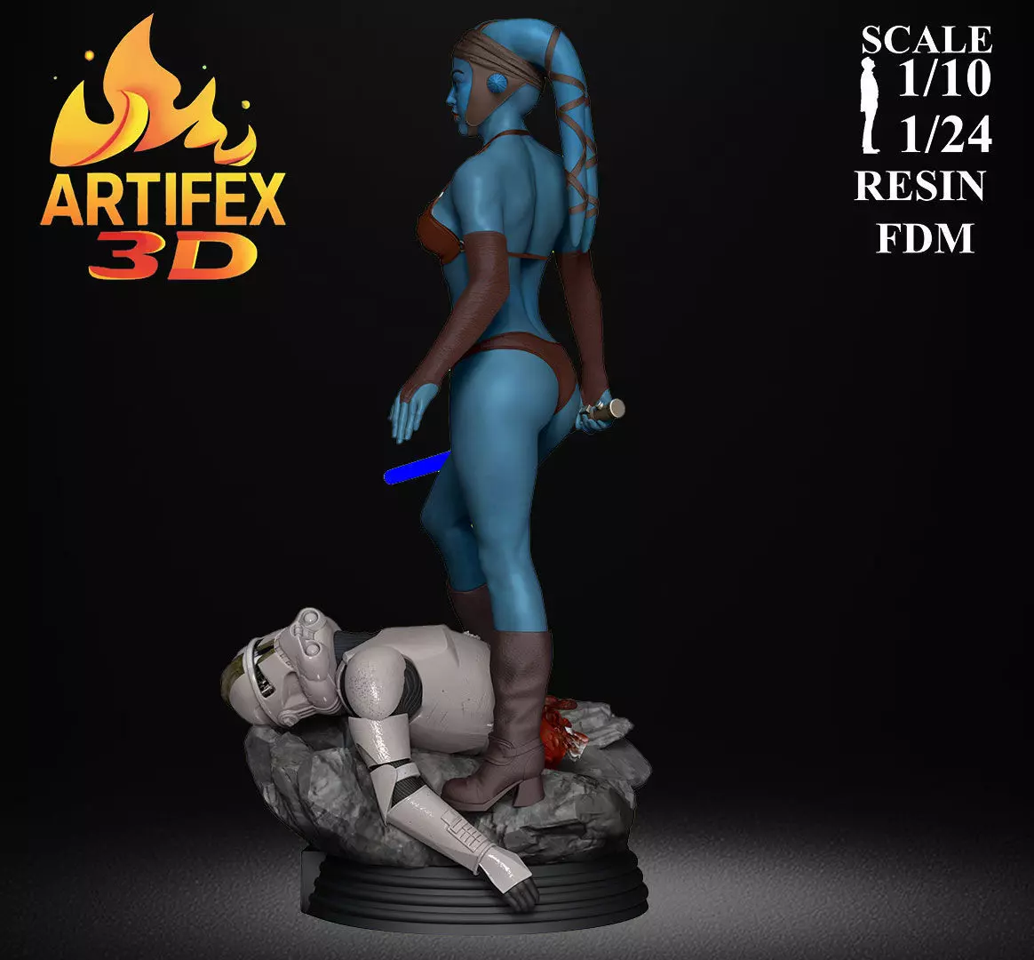 Aayla Secura 3D print model_17