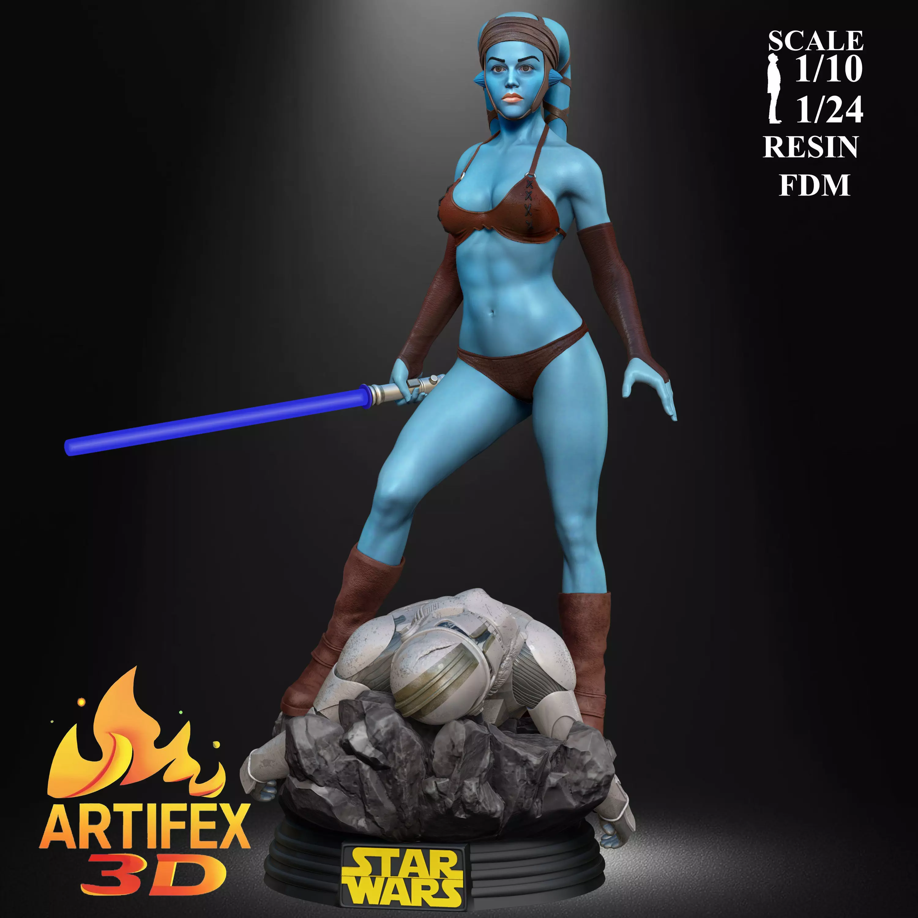 Aayla Secura 3D print model_0