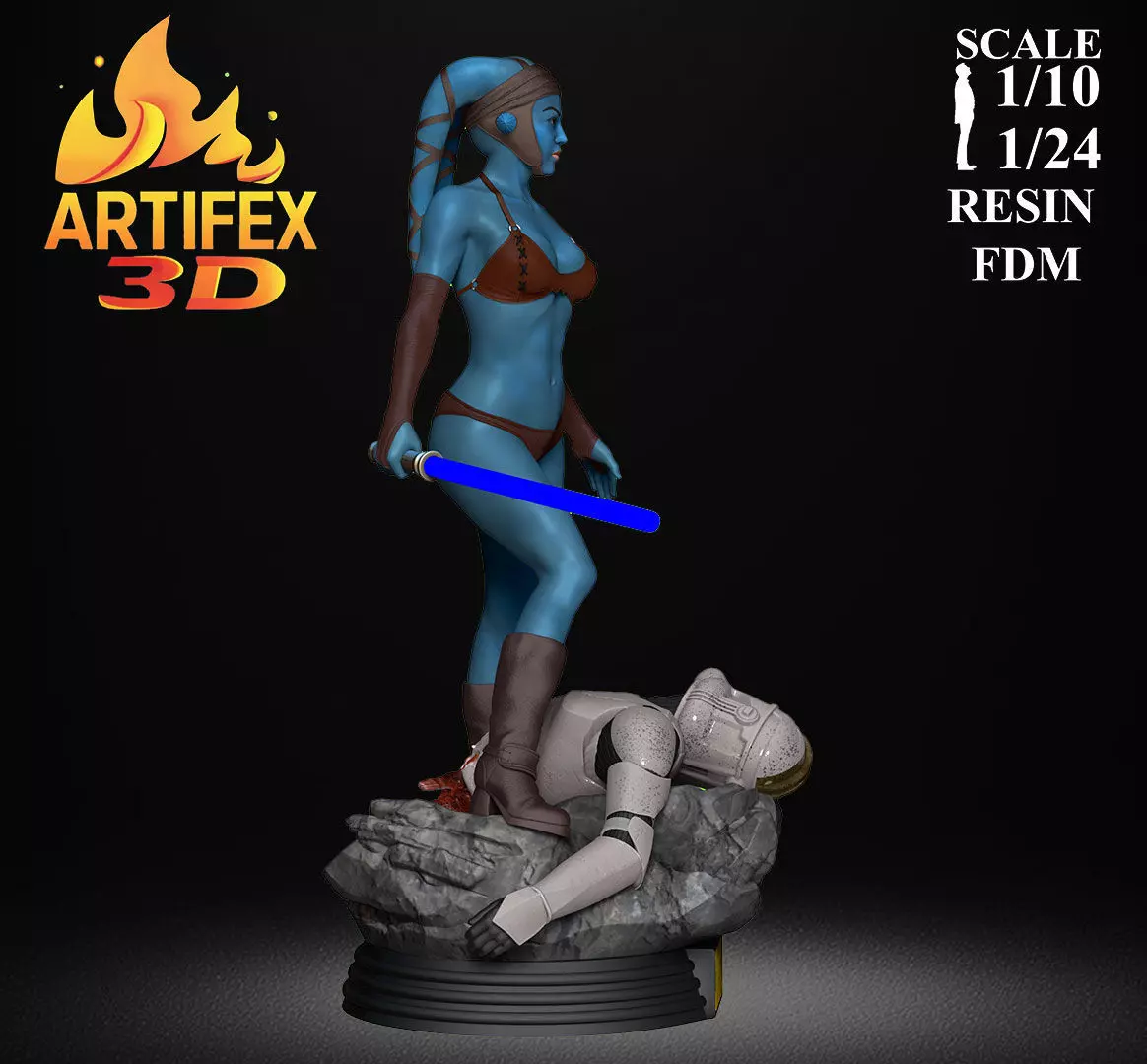Aayla Secura 3D print model_7