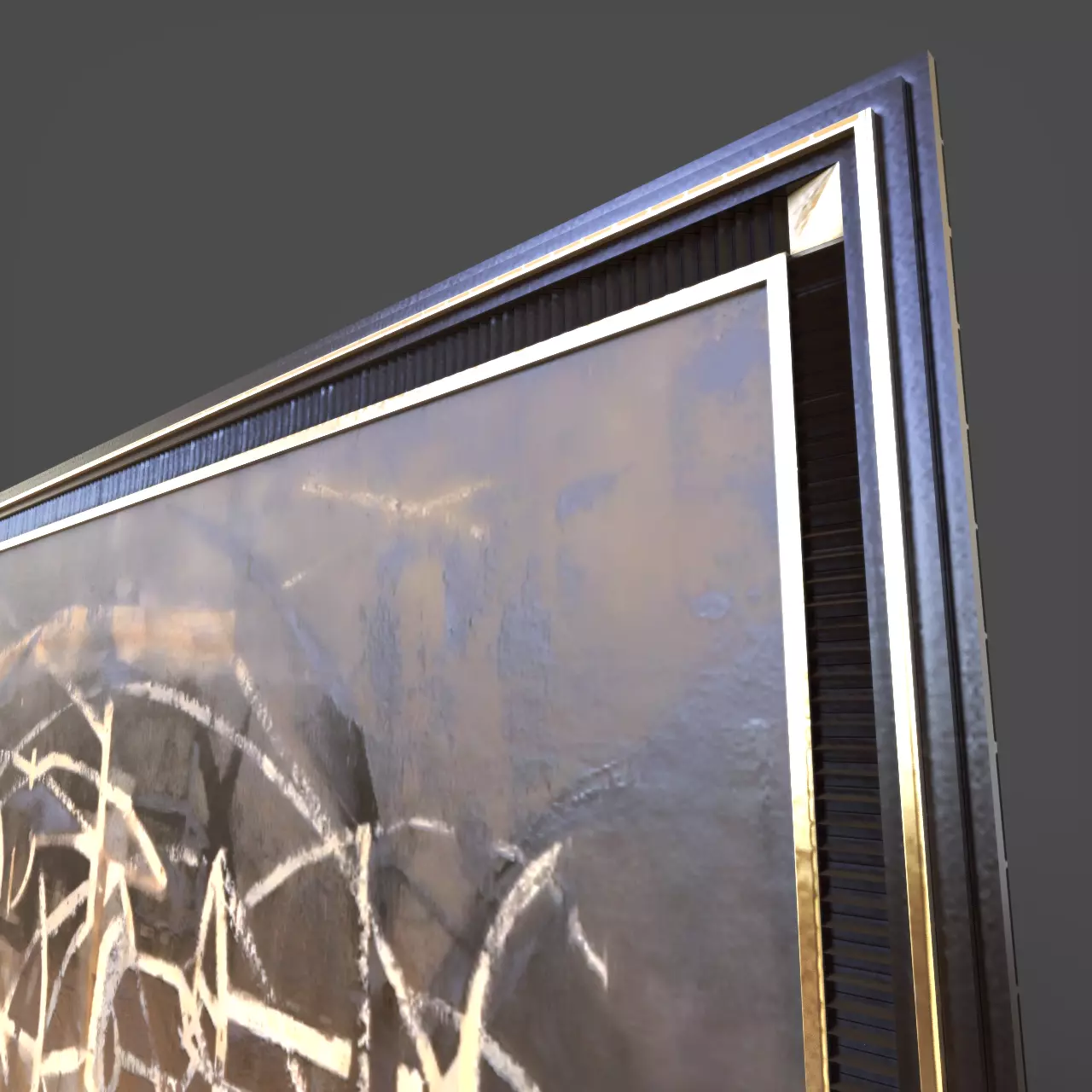 Framed Wall Painting Canvas 3D model_2