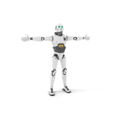 Advanced Silver Robot model pack Low-poly 3D model Advanced Silver Robot model pack Low-poly 3D model