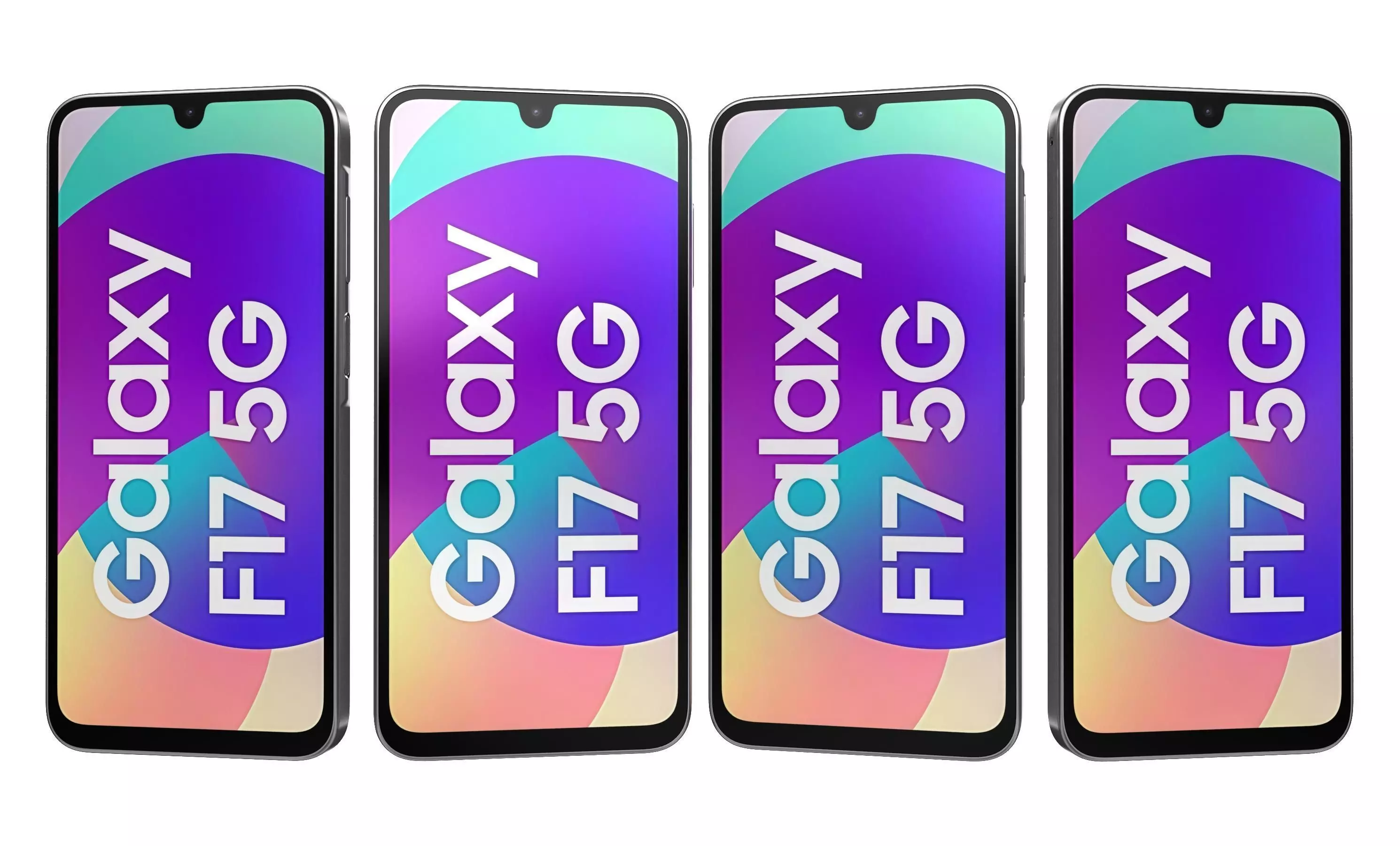 Samsung Galaxy F17 5G Neo Black 3D model_32