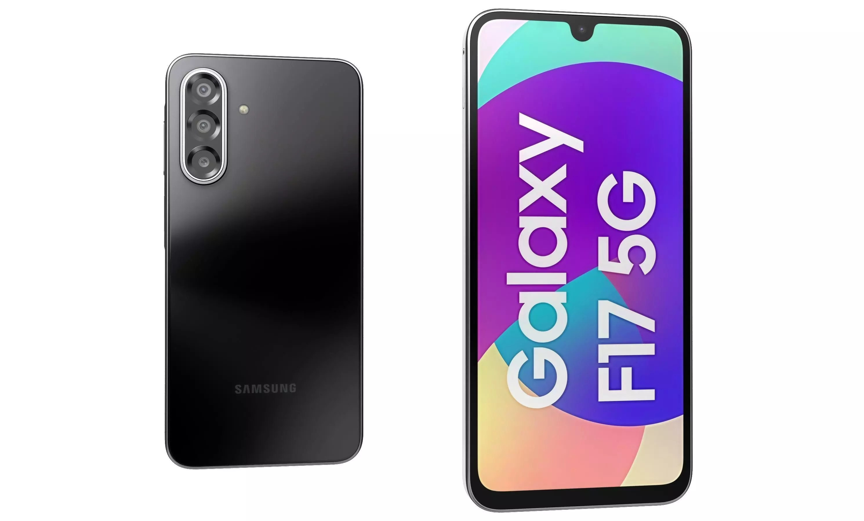 Samsung Galaxy F17 5G Neo Black 3D model_2