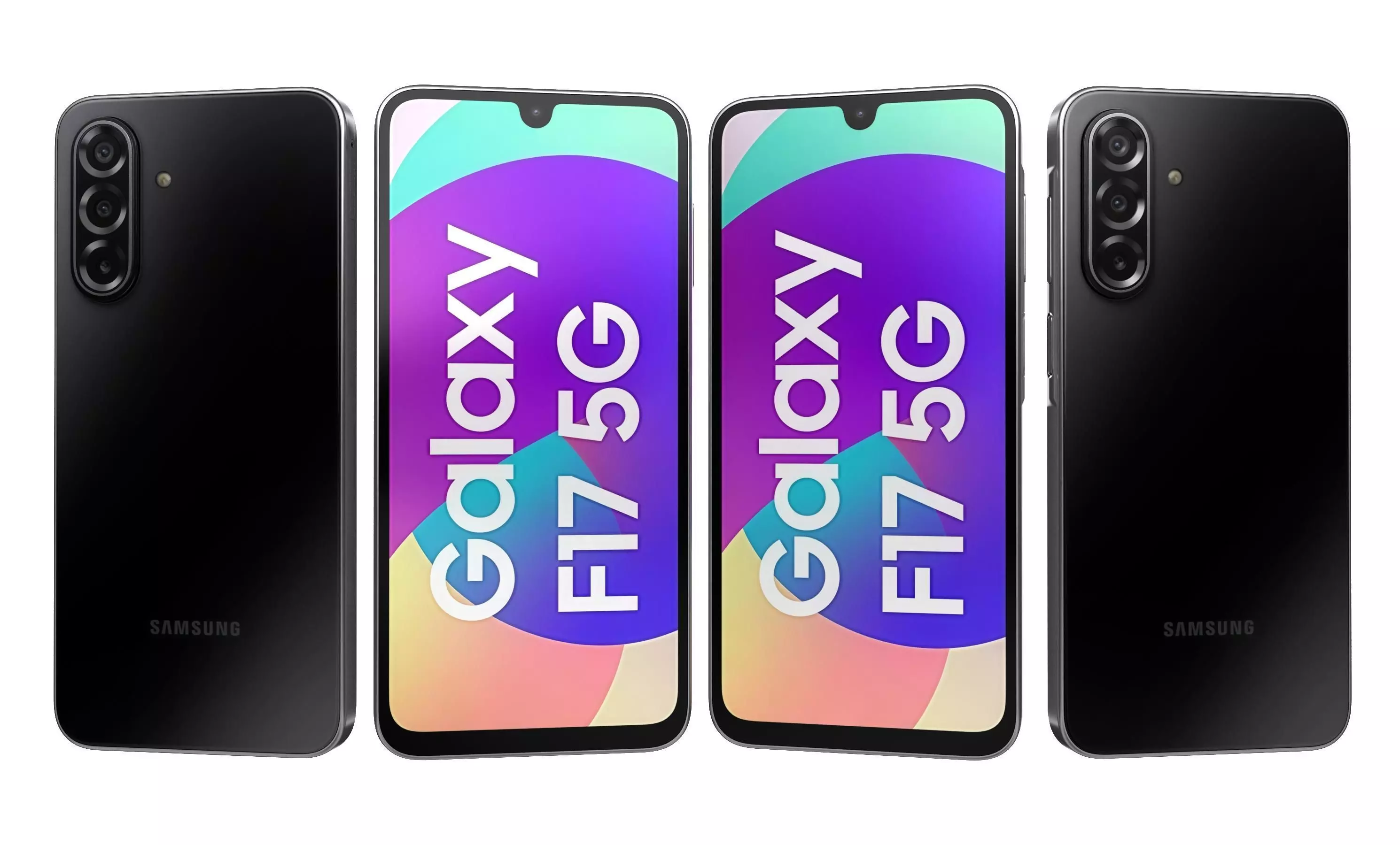 Samsung Galaxy F17 5G Neo Black 3D model_31