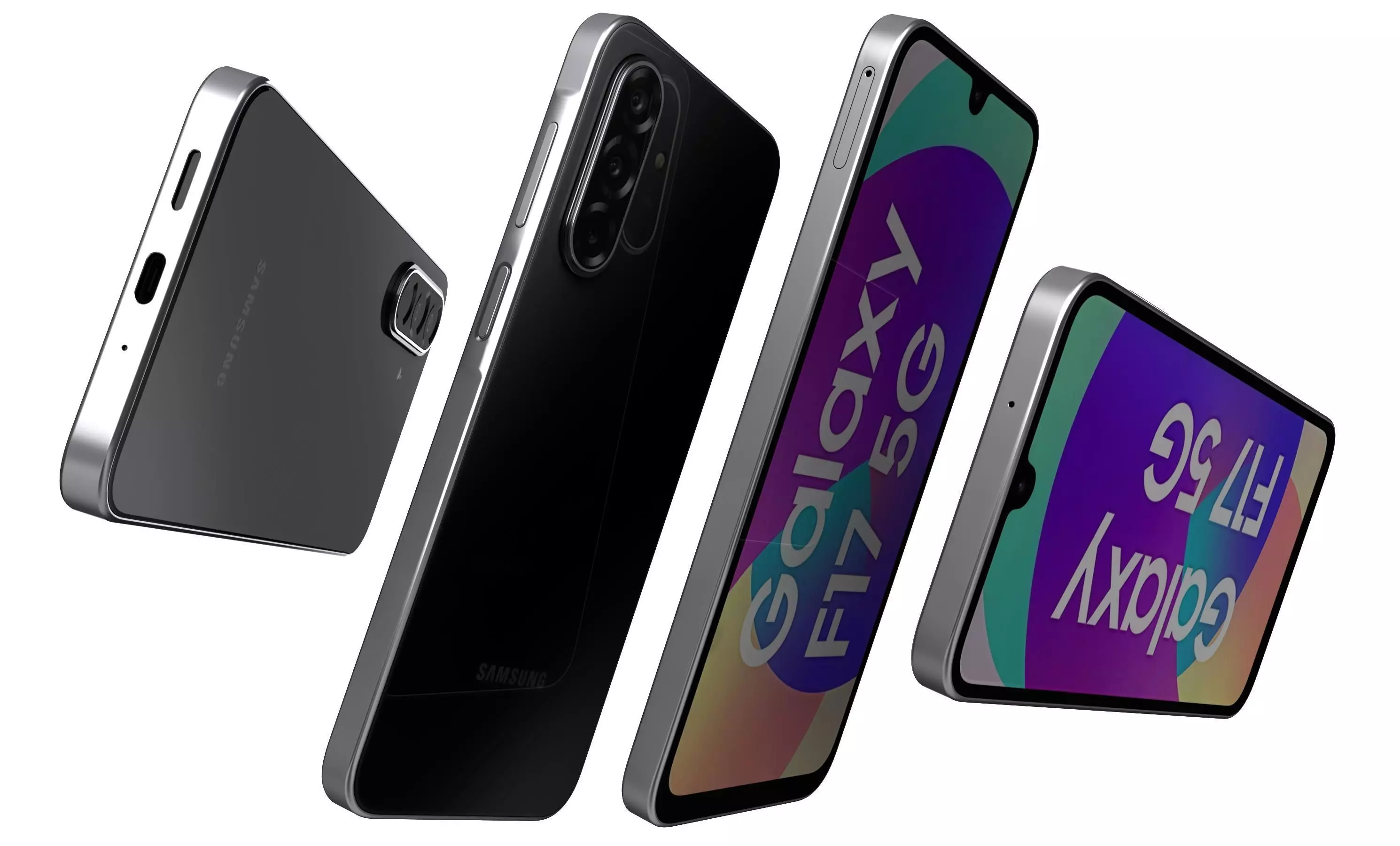 Samsung Galaxy F17 5G Neo Black 3D model_6