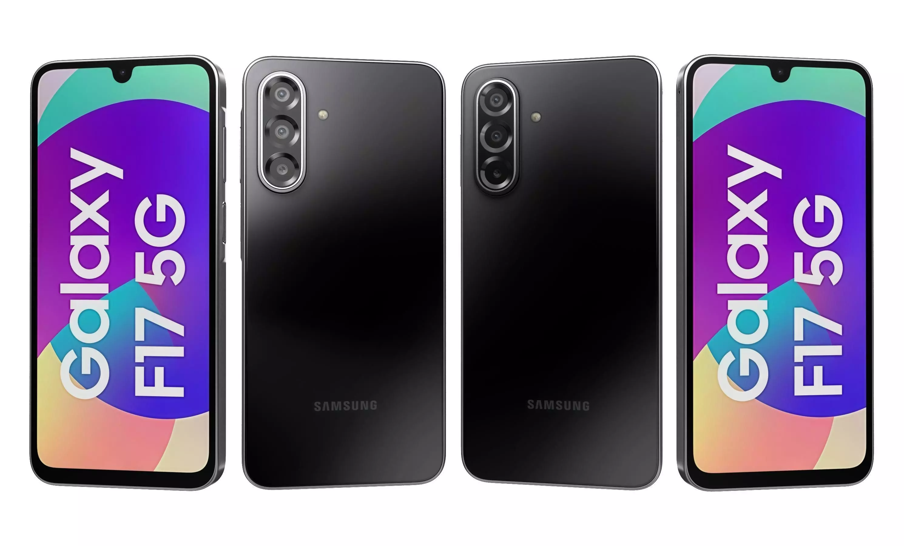 Samsung Galaxy F17 5G Neo Black 3D model_29