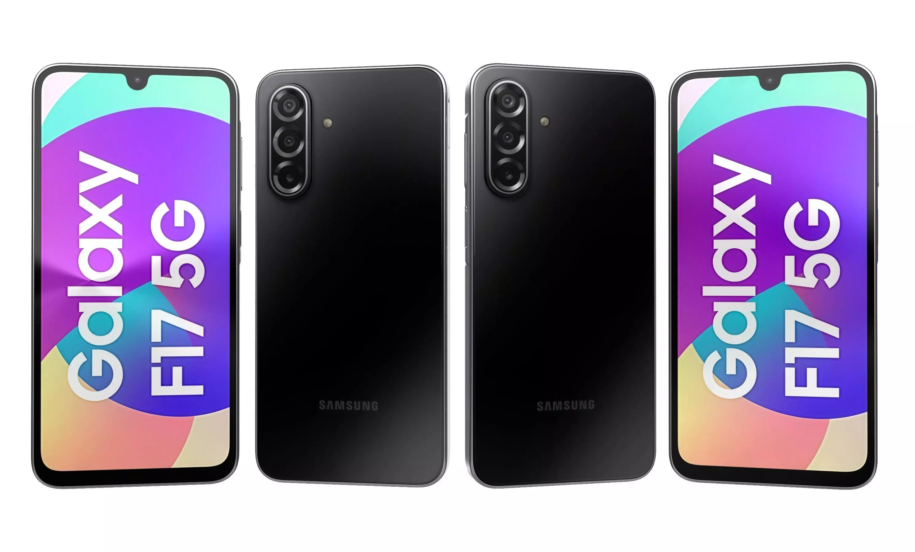 Samsung Galaxy F17 5G Neo Black 3D model_23