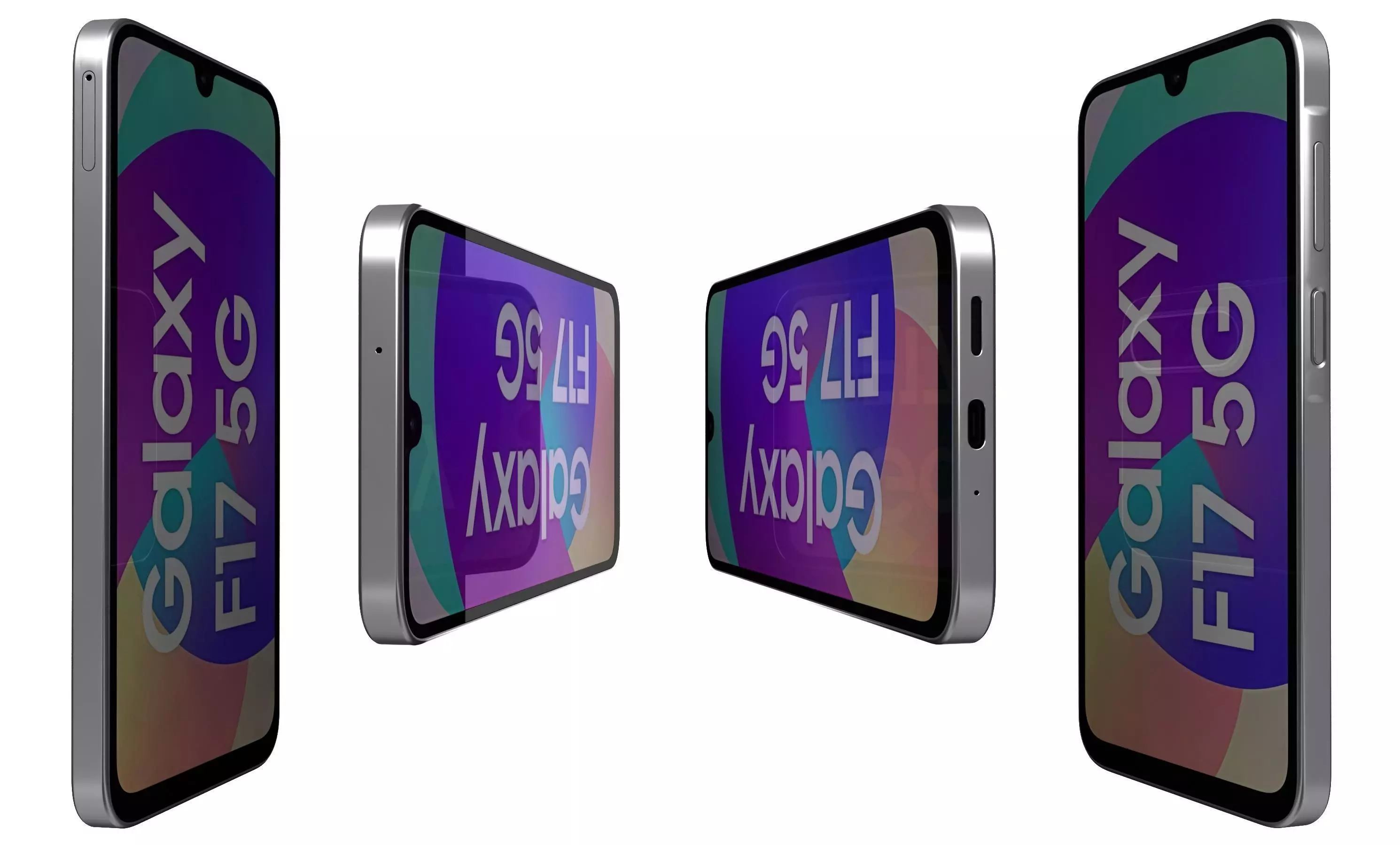 Samsung Galaxy F17 5G Neo Black 3D model_1