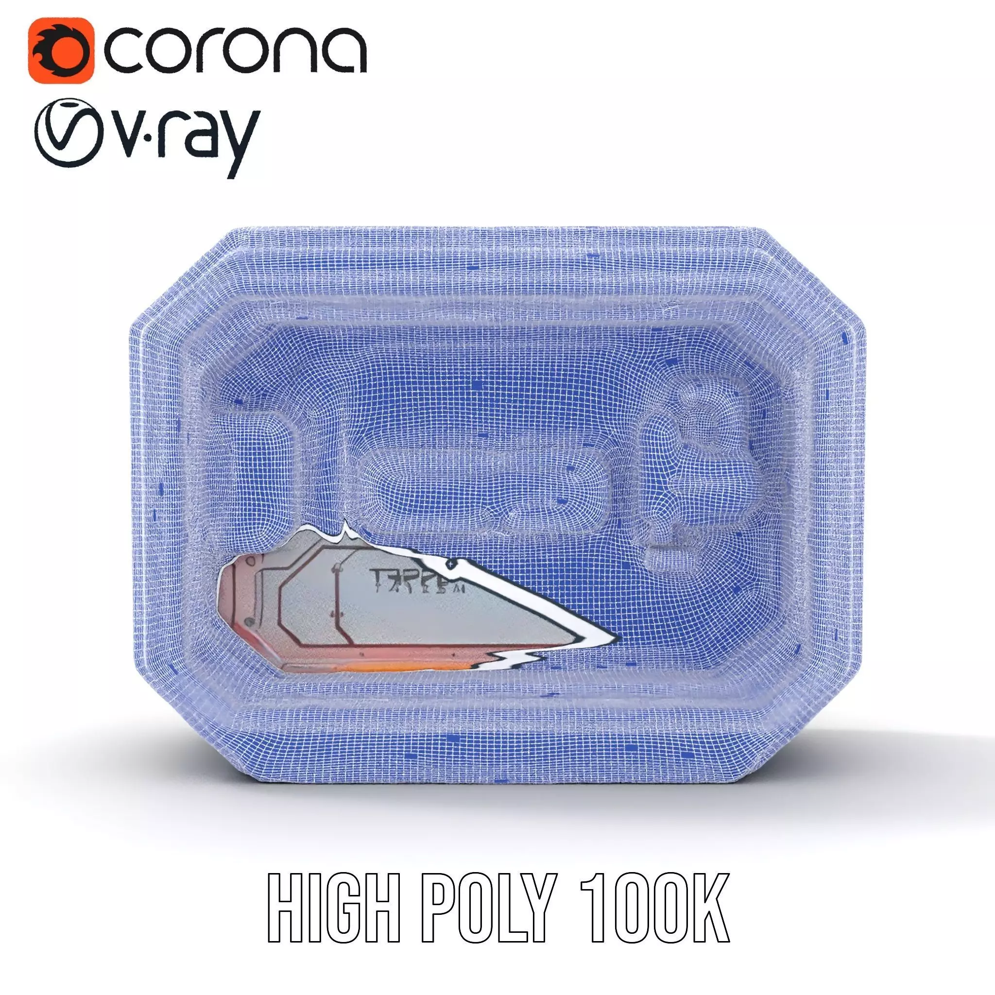 Futuristic Control Panel model pack Low-poly 3D model_31