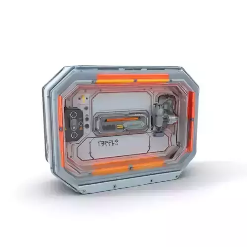 Futuristic Control Panel model pack Low-poly 3D model