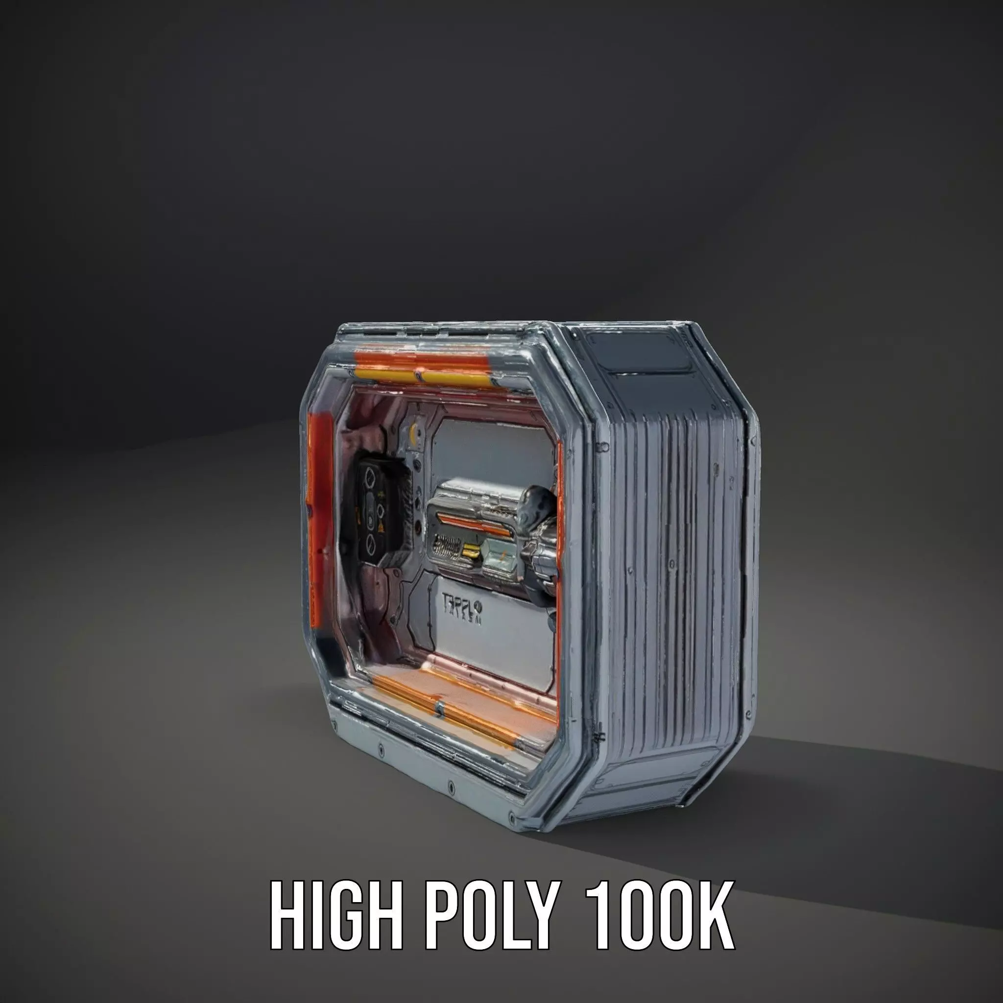 Futuristic Control Panel model pack Low-poly 3D model_8