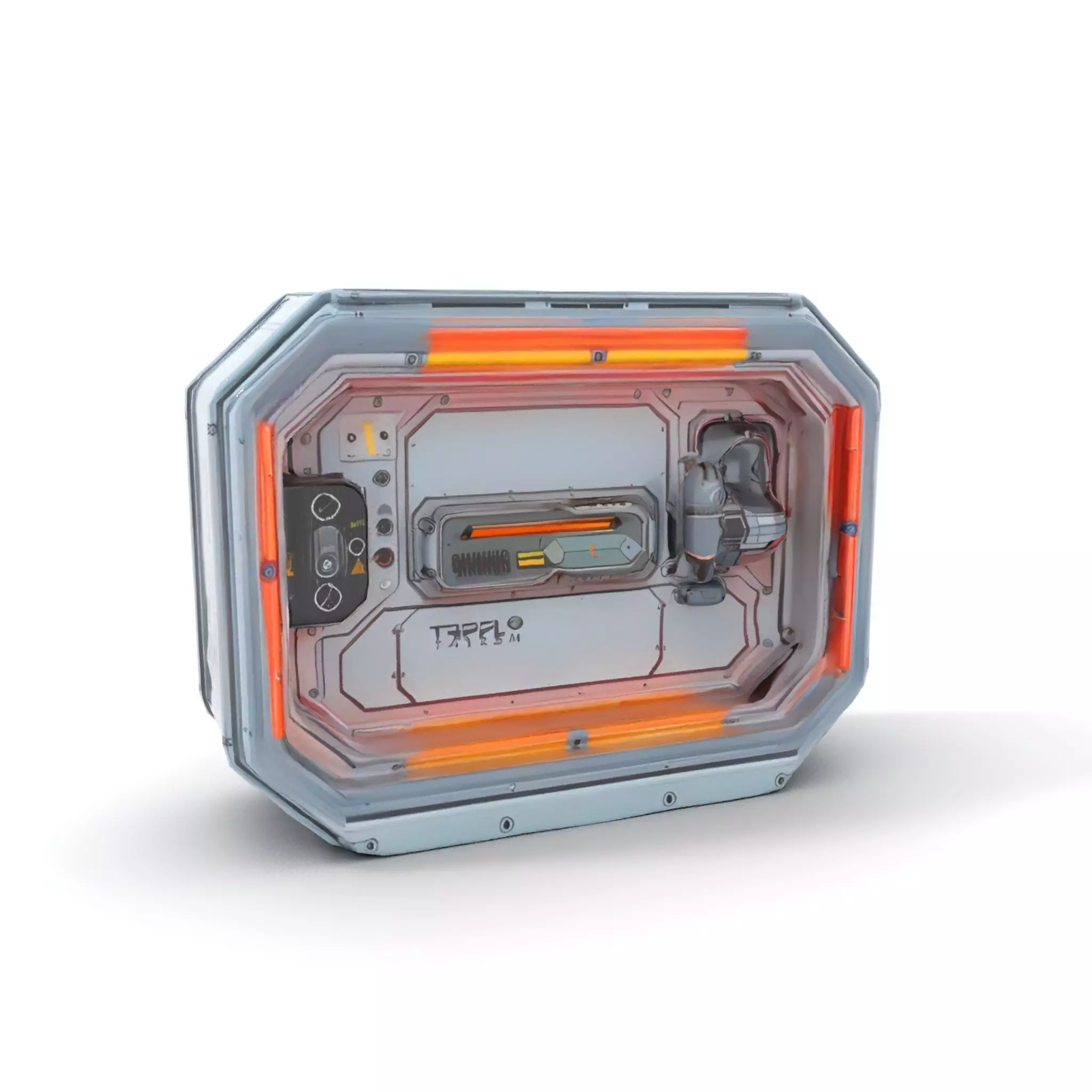 Futuristic Control Panel model pack Low-poly 3D model_6