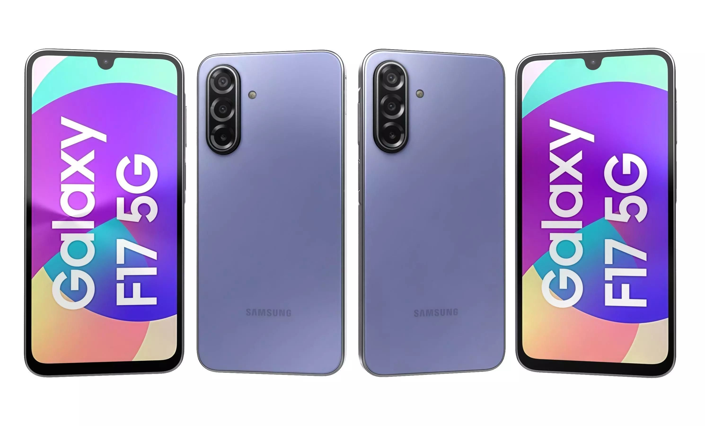 Samsung Galaxy F17 5G Neo Black And Violet Pop 3D model_22