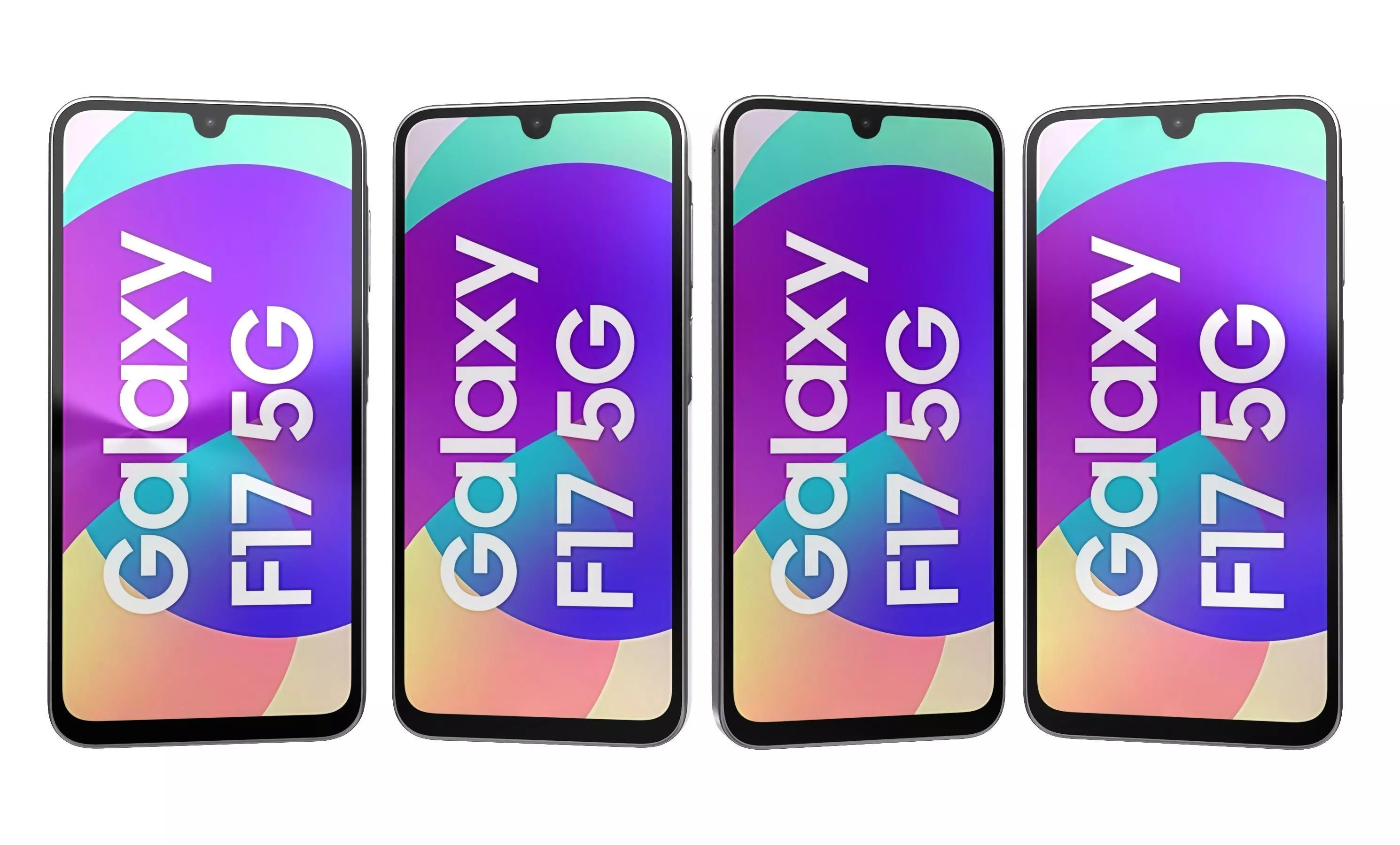 Samsung Galaxy F17 5G Neo Black And Violet Pop 3D model_21