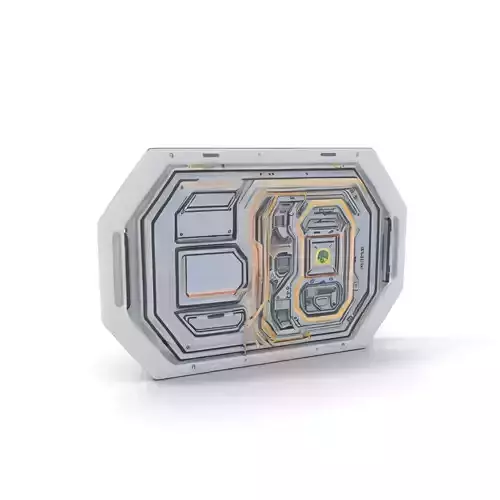 Futuristic Doorway model pack Low-poly 3D model