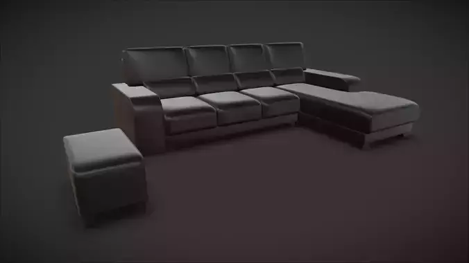 Living Room Leather Sofa