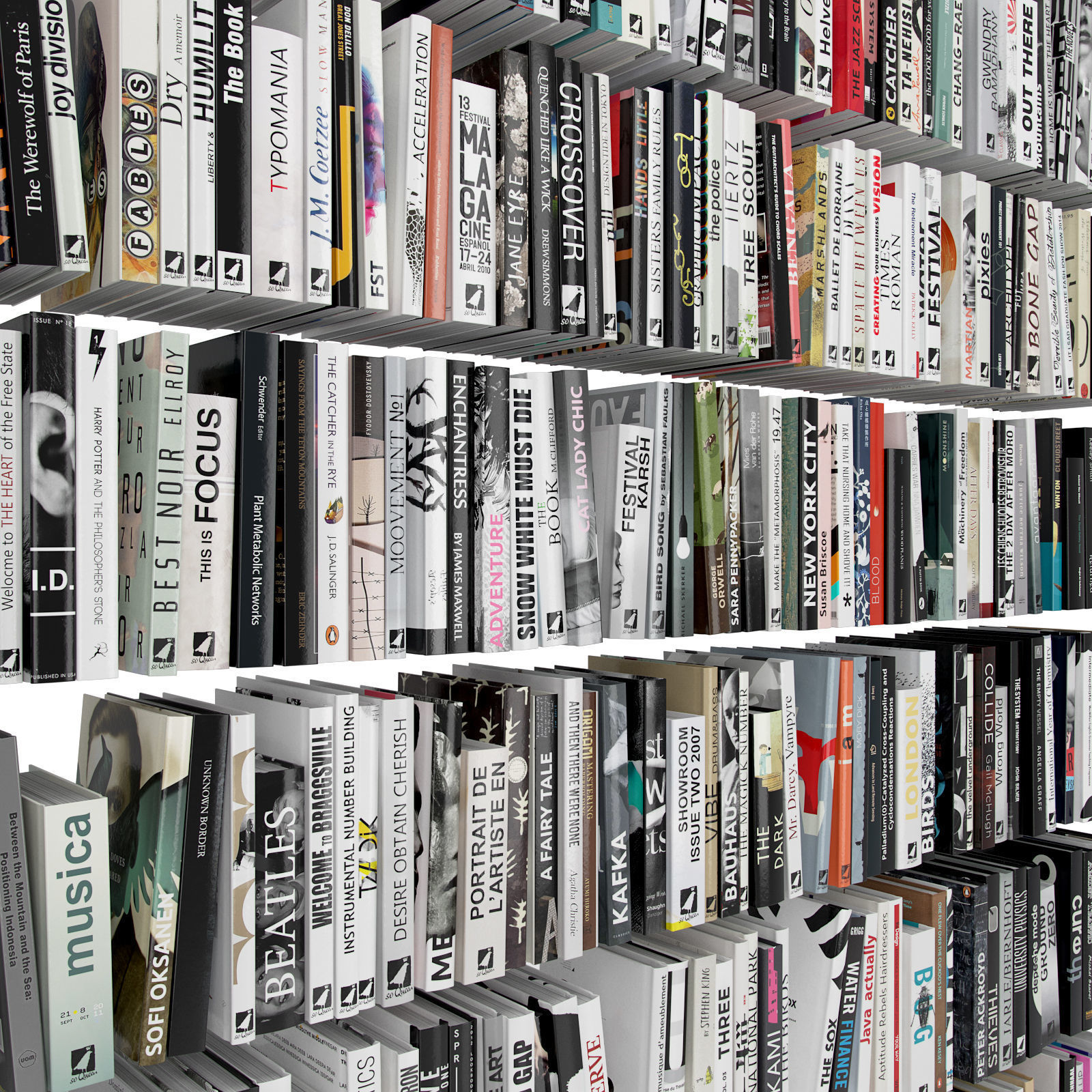 Books 300 pieces 3D model_7