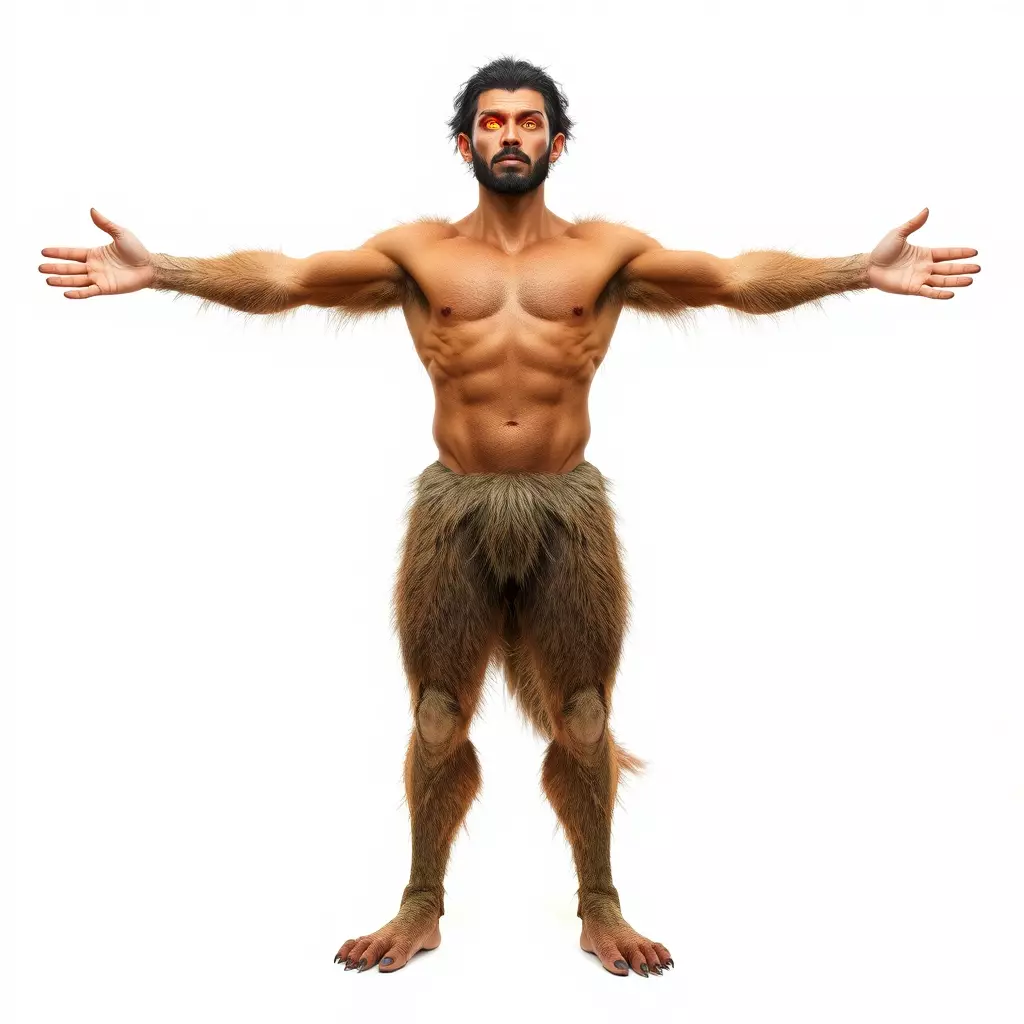 Forest Satyr Character model pack Low-poly 3D model_2