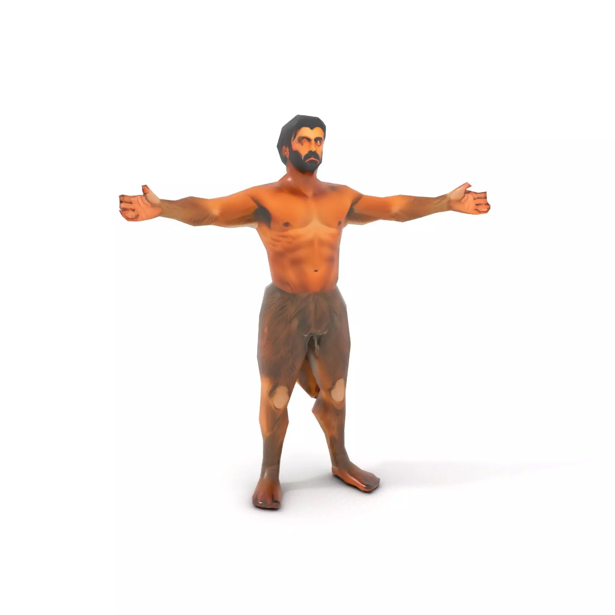 Forest Satyr Character model pack Low-poly 3D model_19