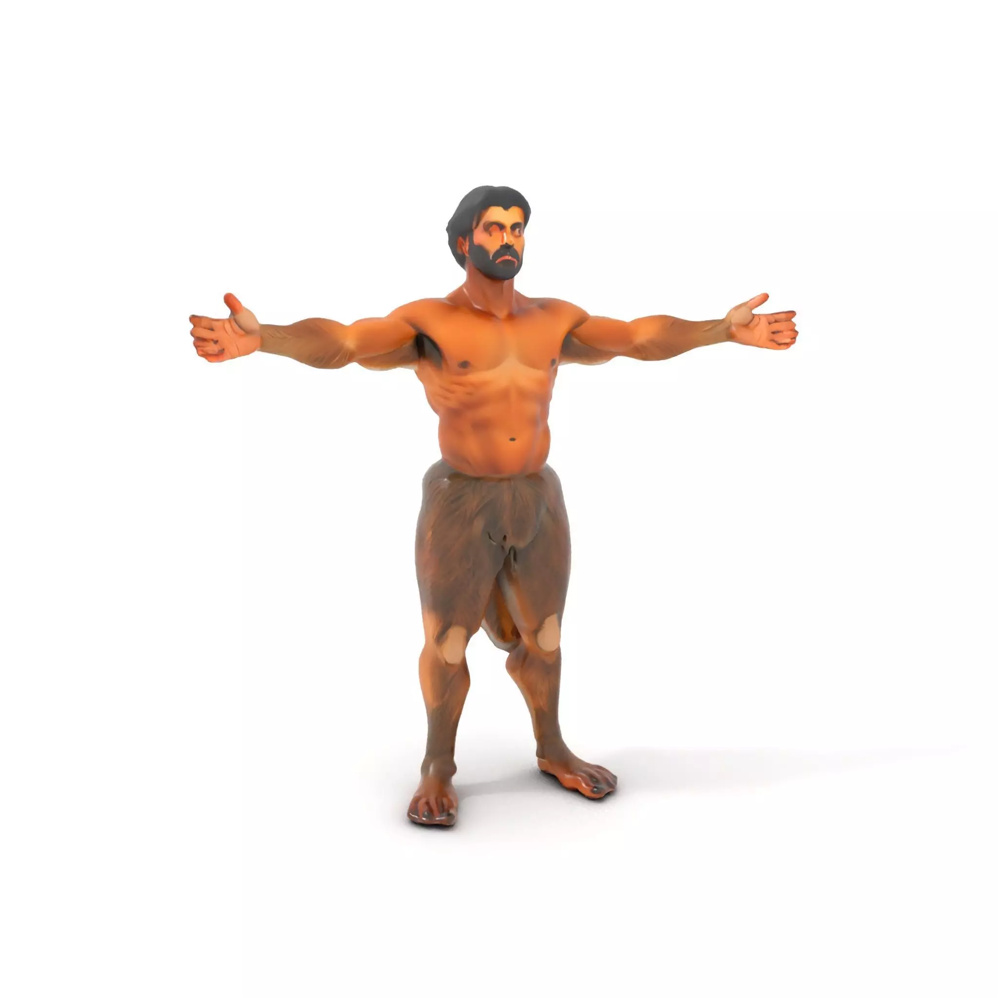 Forest Satyr Character model pack Low-poly 3D model_0