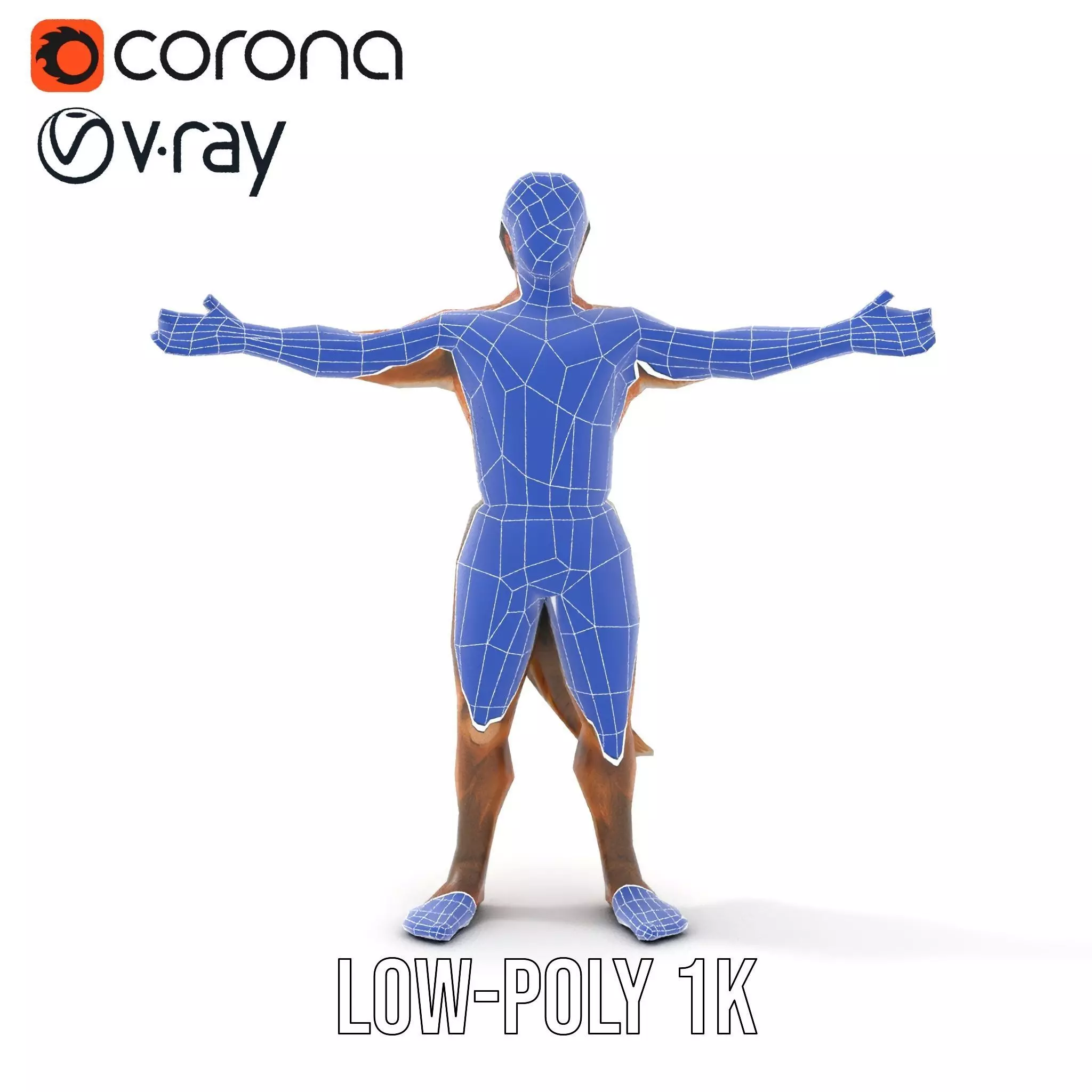 Forest Satyr Character model pack Low-poly 3D model_31