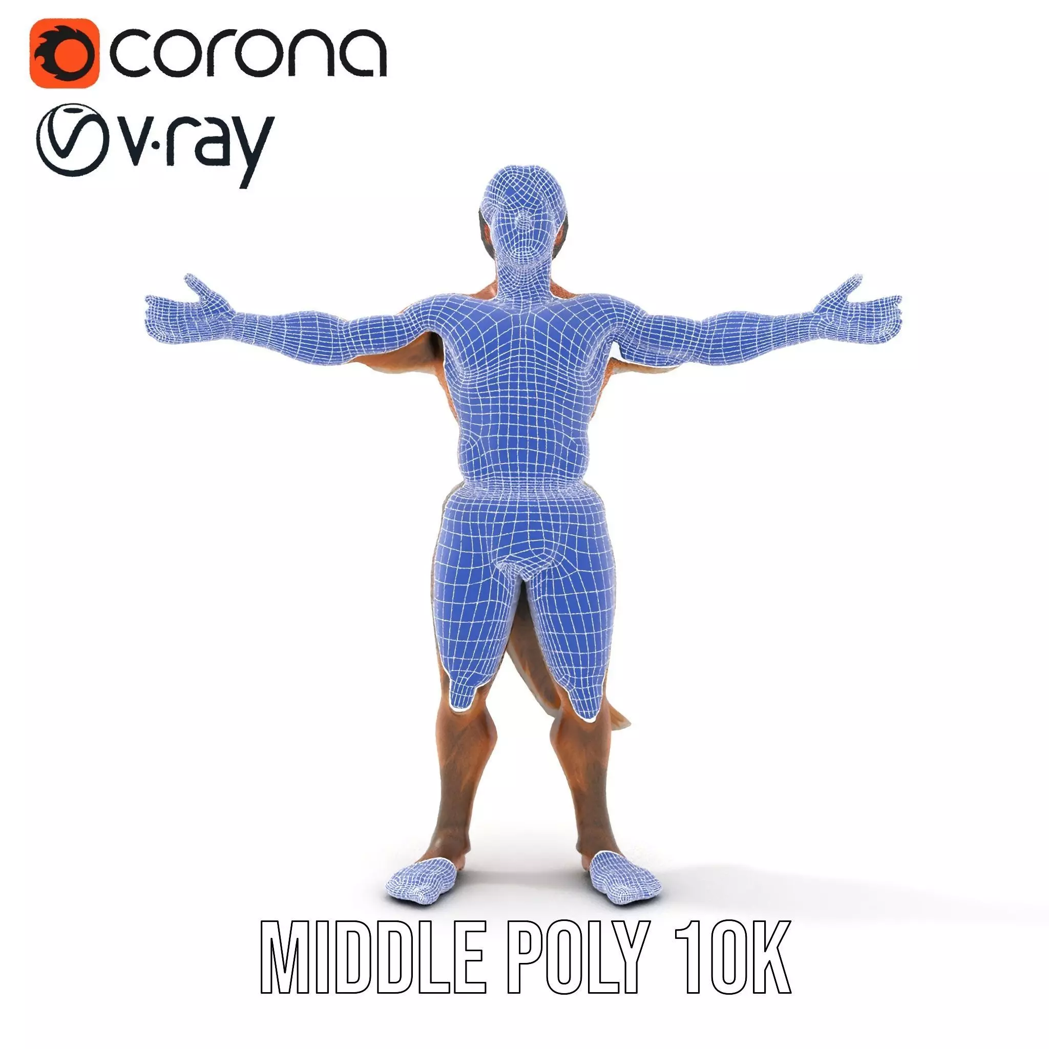 Forest Satyr Character model pack Low-poly 3D model_18