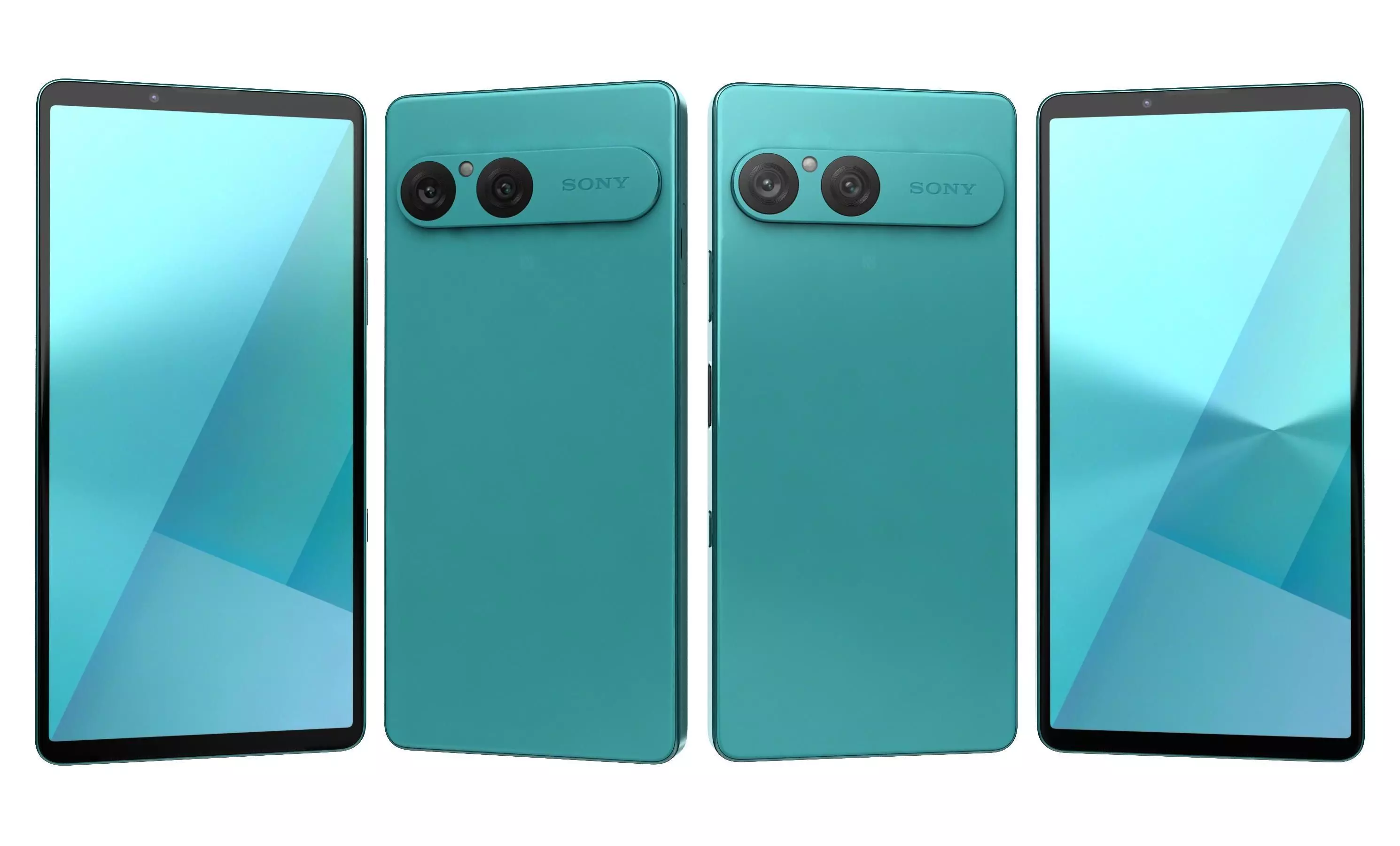 Sony Xperia 10 VII Turquoise 3D model_9