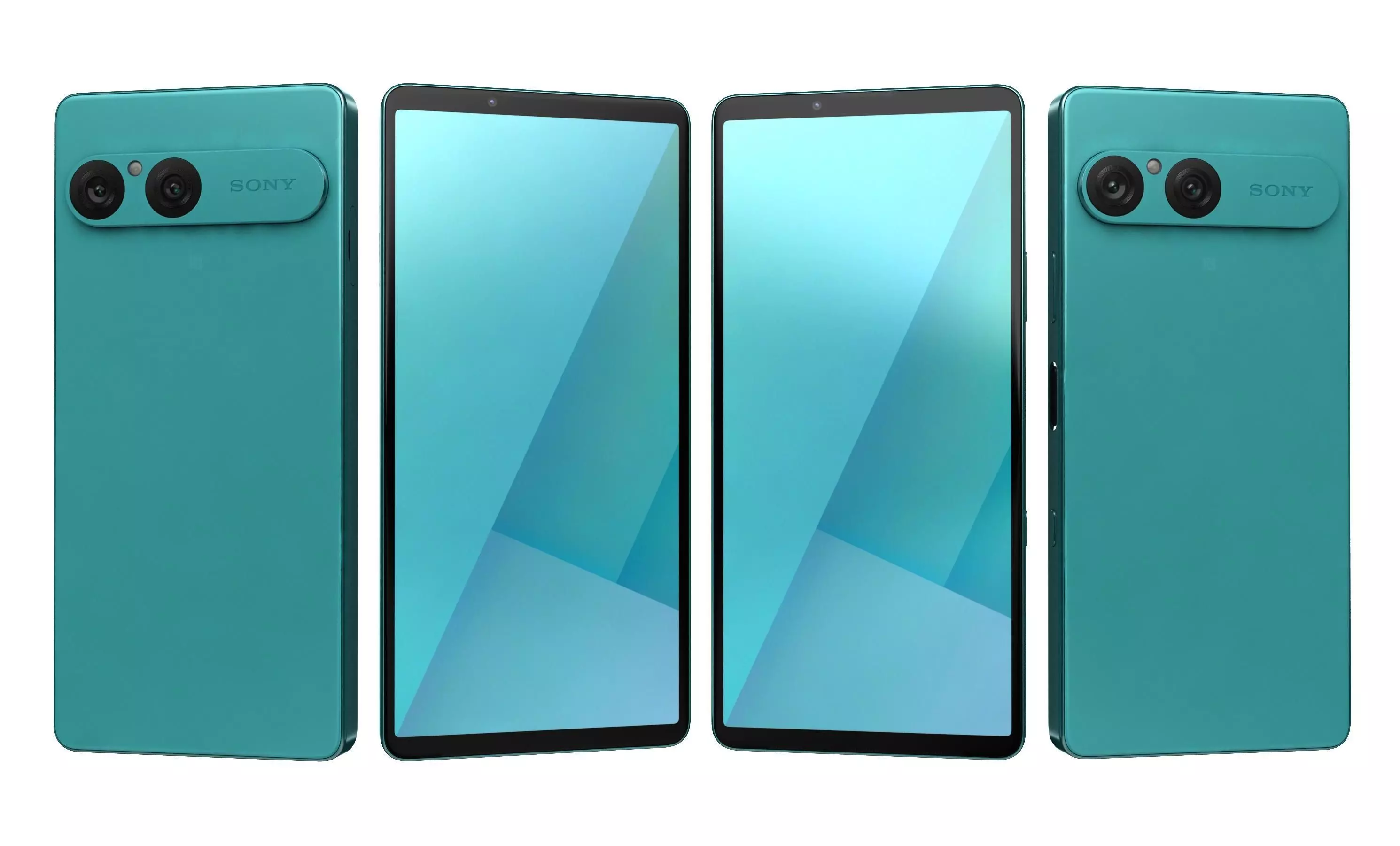 Sony Xperia 10 VII Turquoise 3D model_8