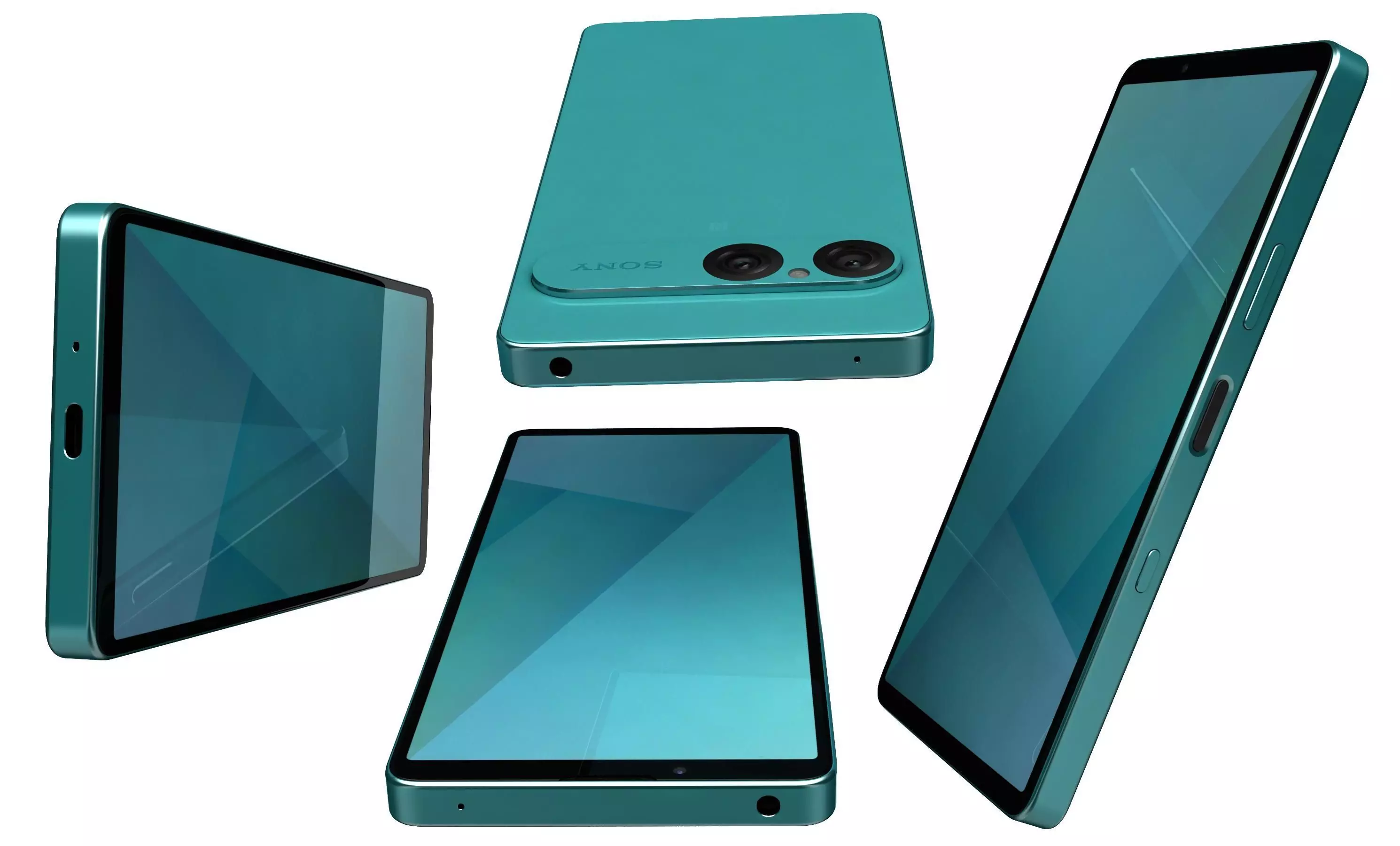 Sony Xperia 10 VII Turquoise 3D model_28