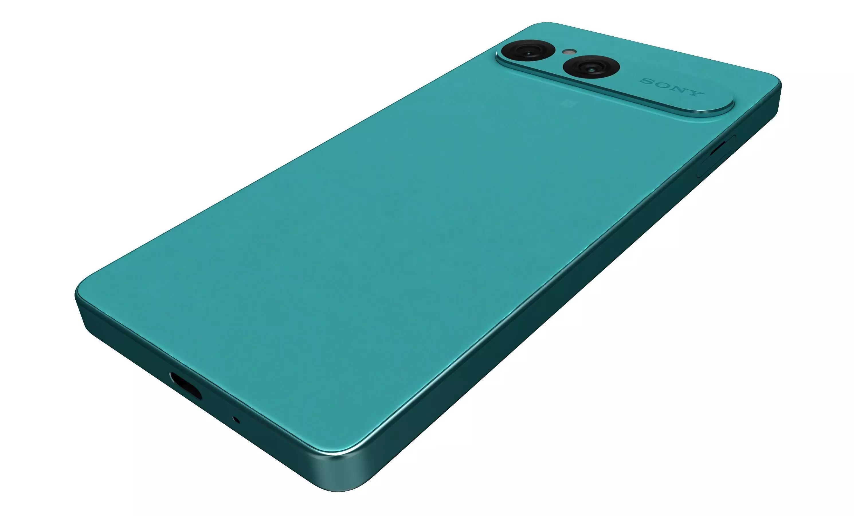 Sony Xperia 10 VII Turquoise 3D model_14