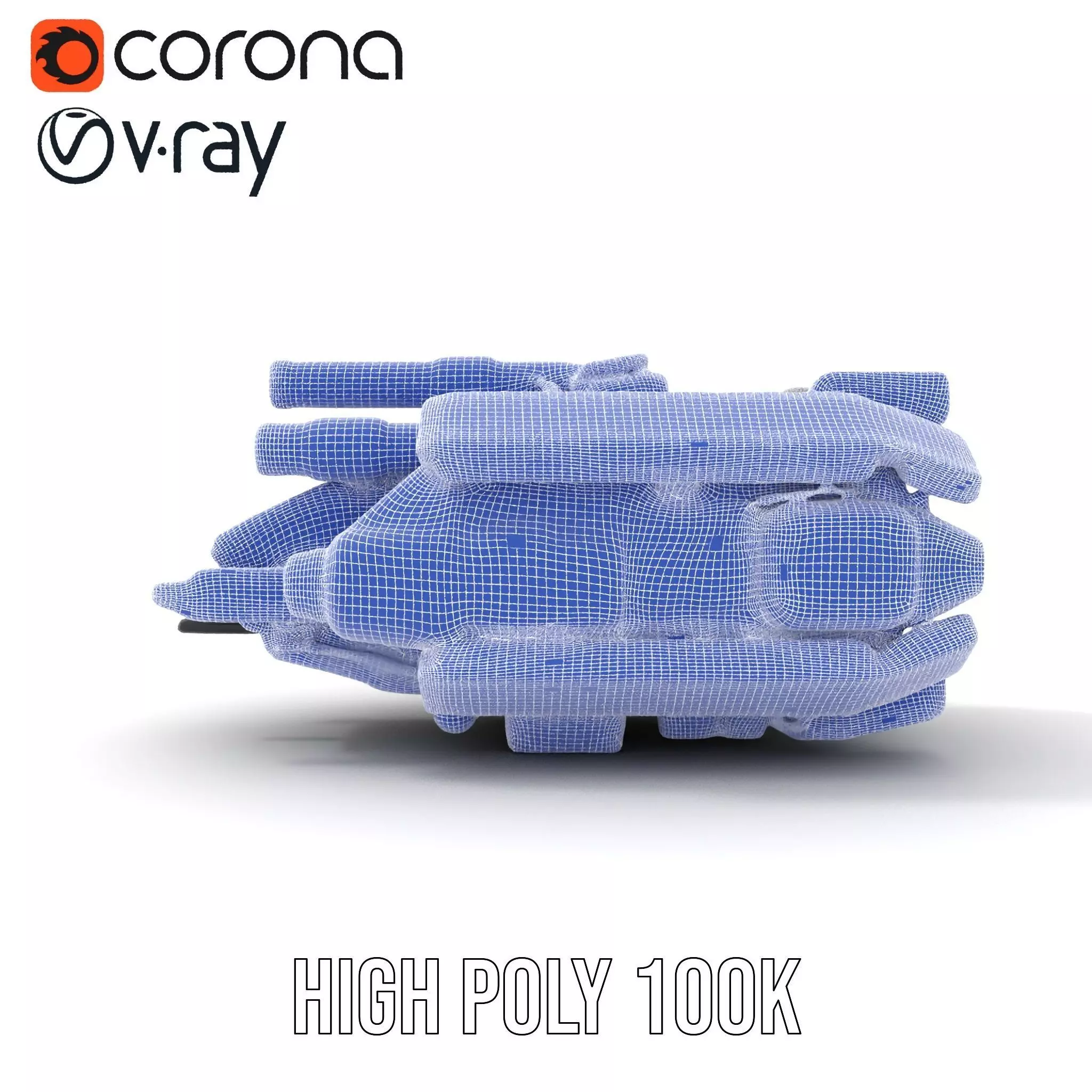 Sleek White Spaceship model pack Low-poly 3D model_32