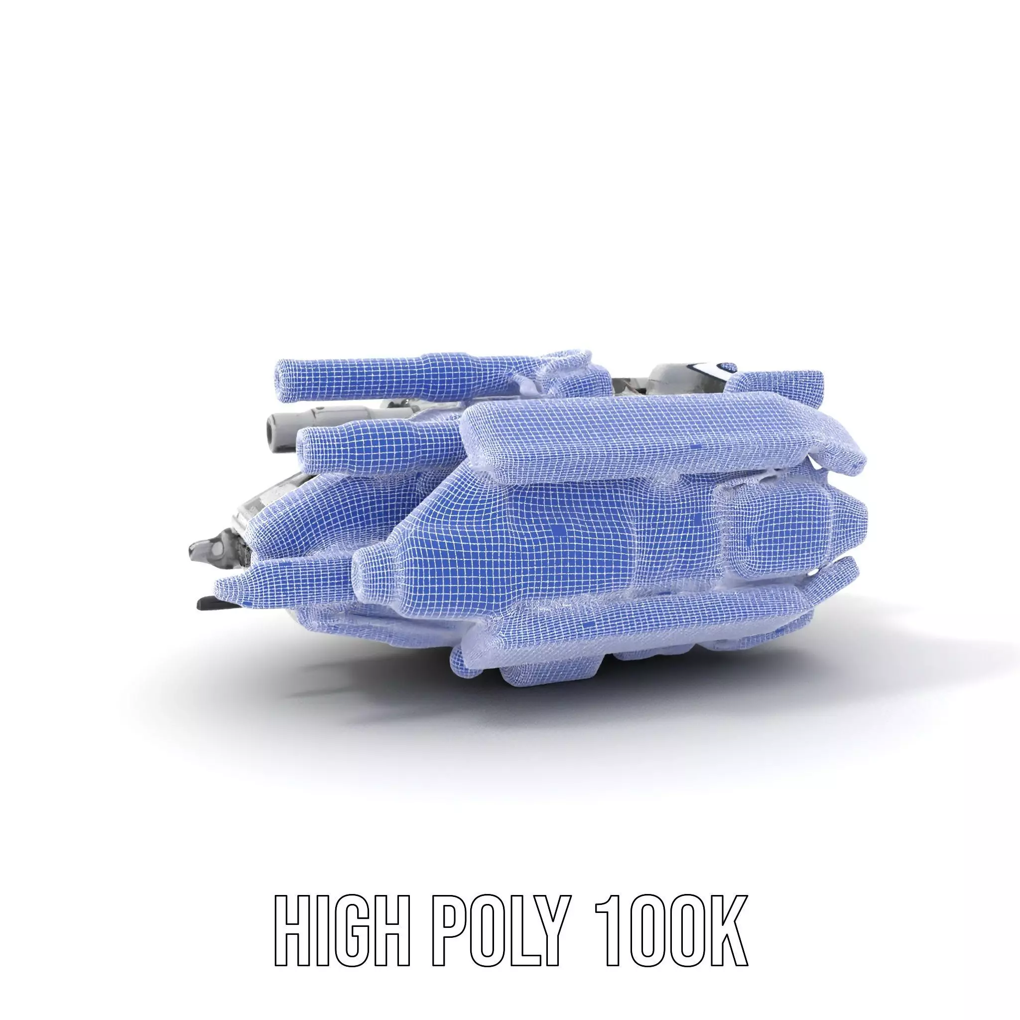 Sleek White Spaceship model pack Low-poly 3D model_4
