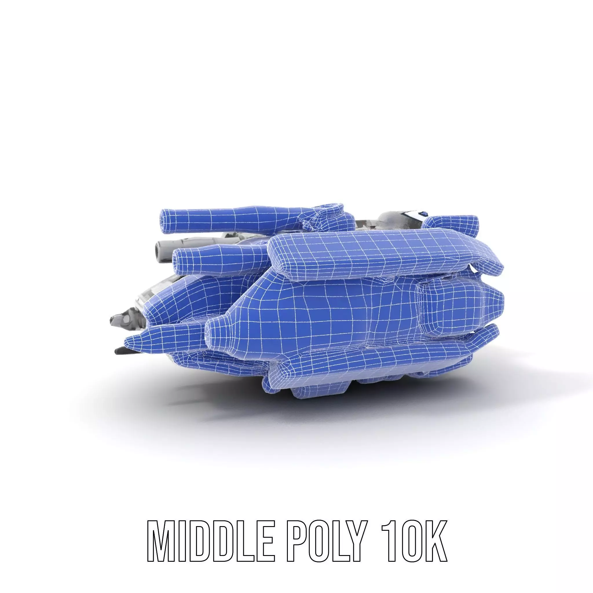 Sleek White Spaceship model pack Low-poly 3D model_13