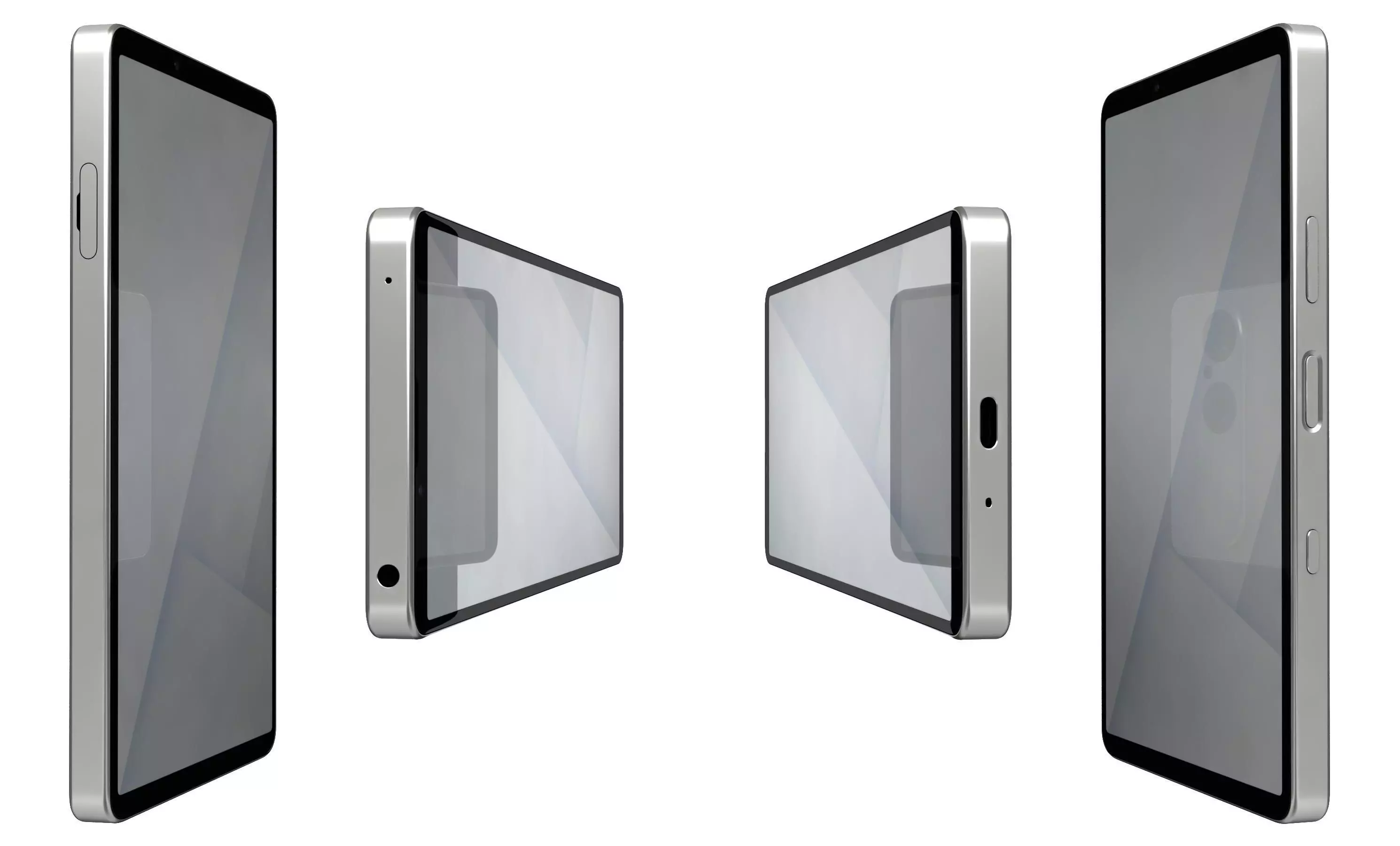 Sony Xperia 10 VII White 3D model_1