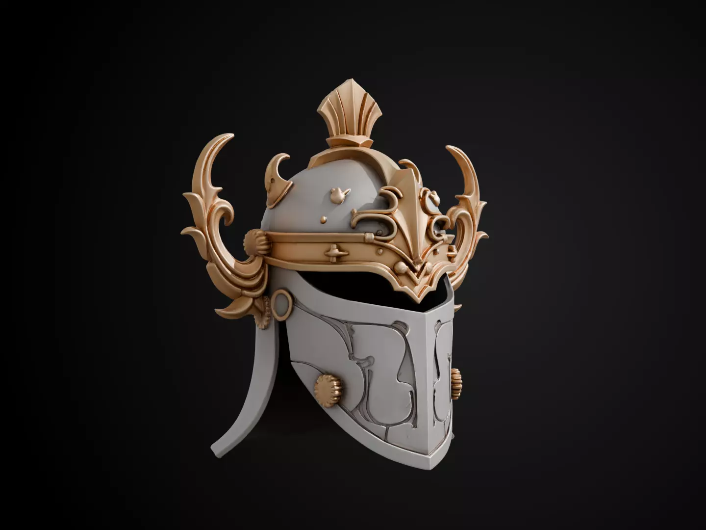 Stylized Numeror Helmet - Elendils Legacy 3D print model_1