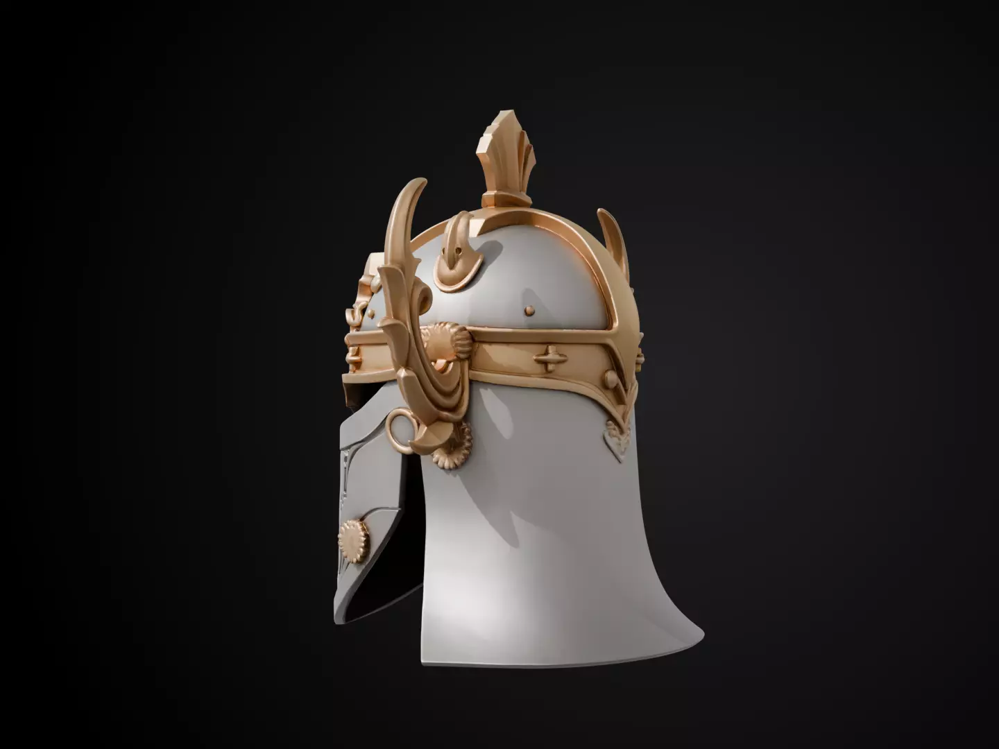Stylized Numeror Helmet - Elendils Legacy 3D print model_8