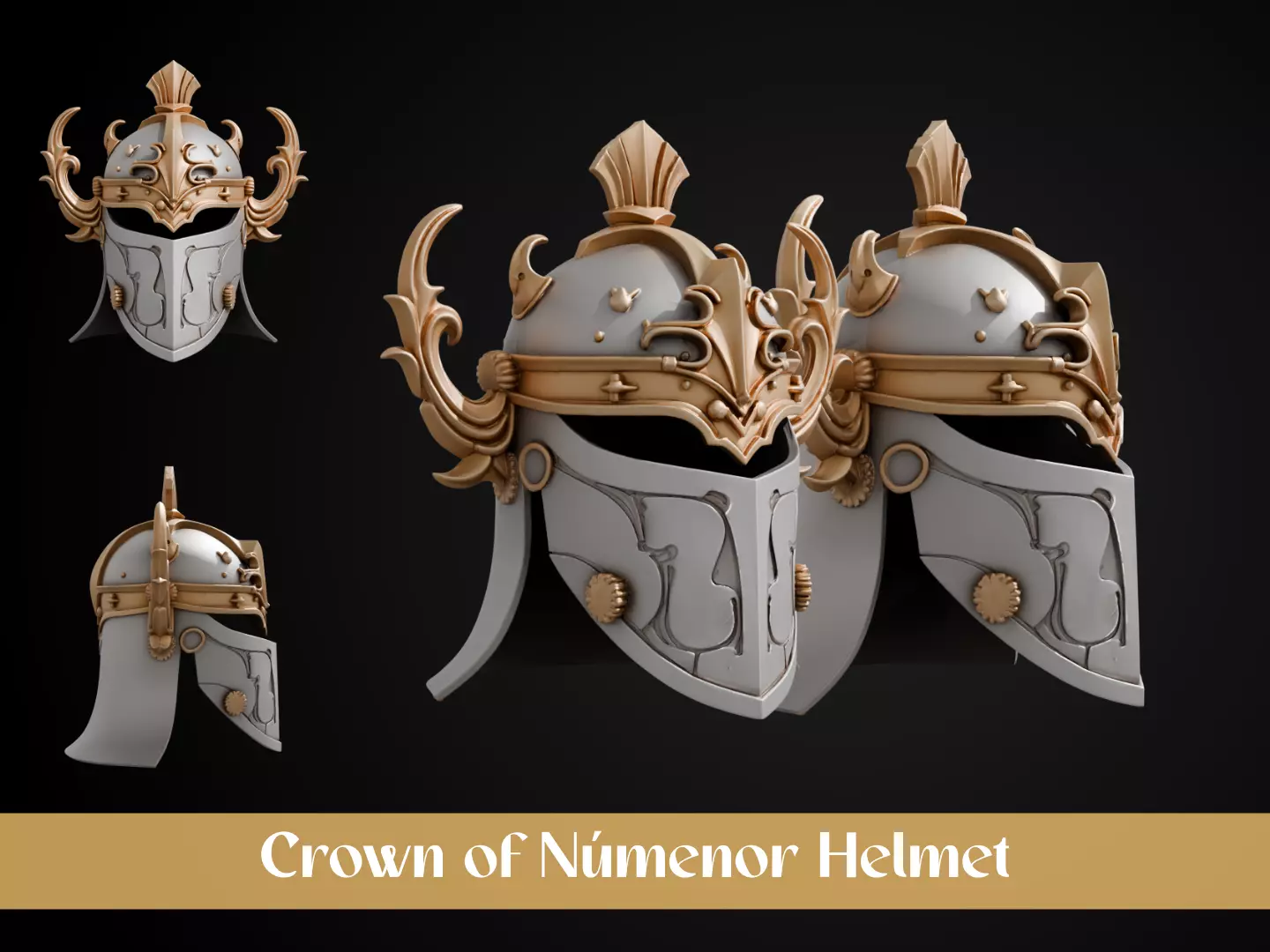 Stylized Numeror Helmet - Elendils Legacy 3D print model_0