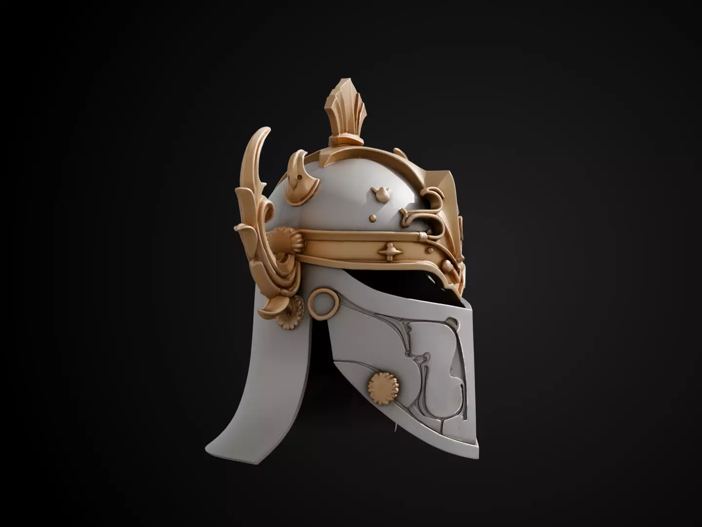 Stylized Numeror Helmet - Elendils Legacy 3D print model_2