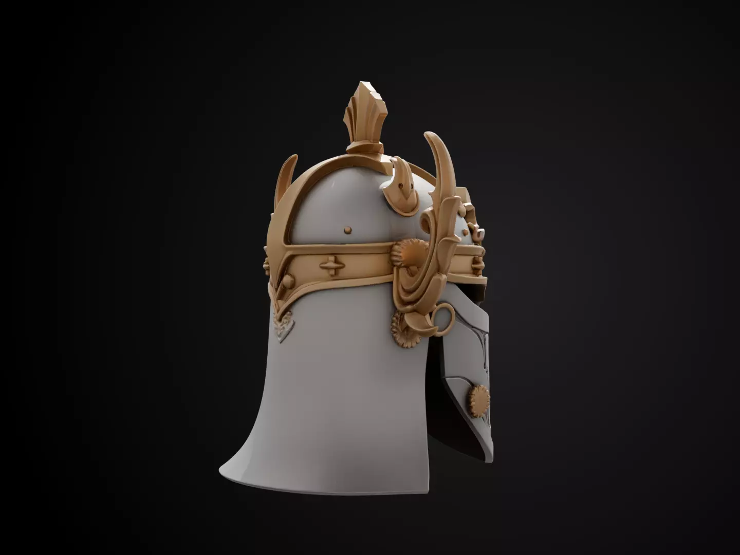 Stylized Numeror Helmet - Elendils Legacy 3D print model_4