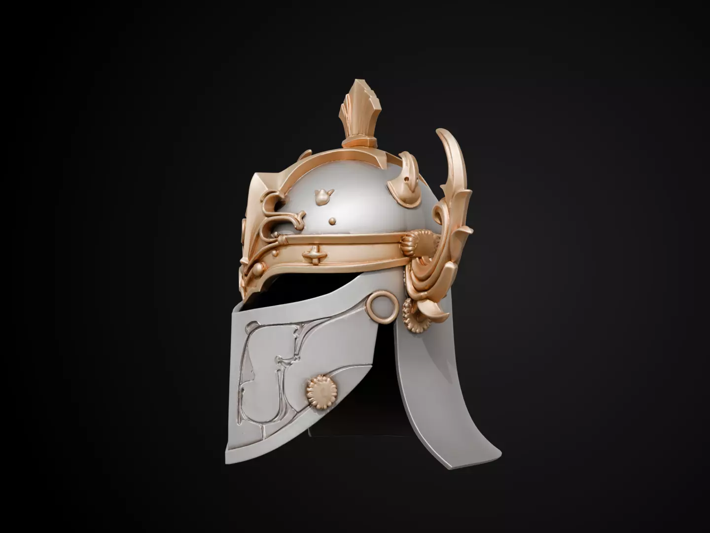 Stylized Numeror Helmet - Elendils Legacy 3D print model_10