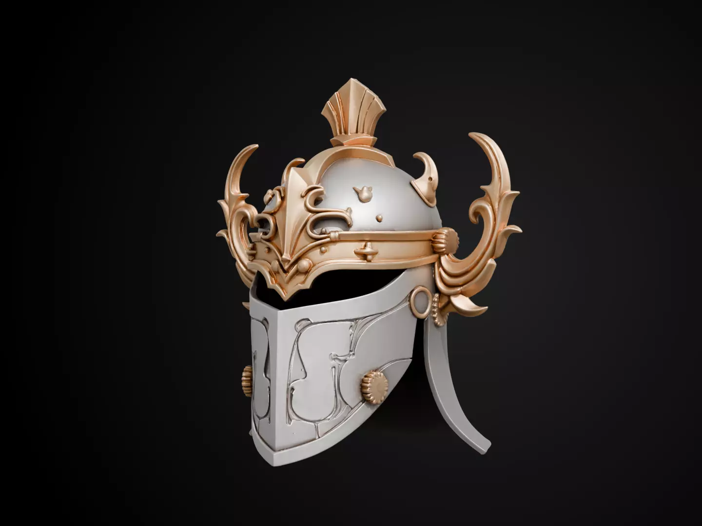 Stylized Numeror Helmet - Elendils Legacy 3D print model_11