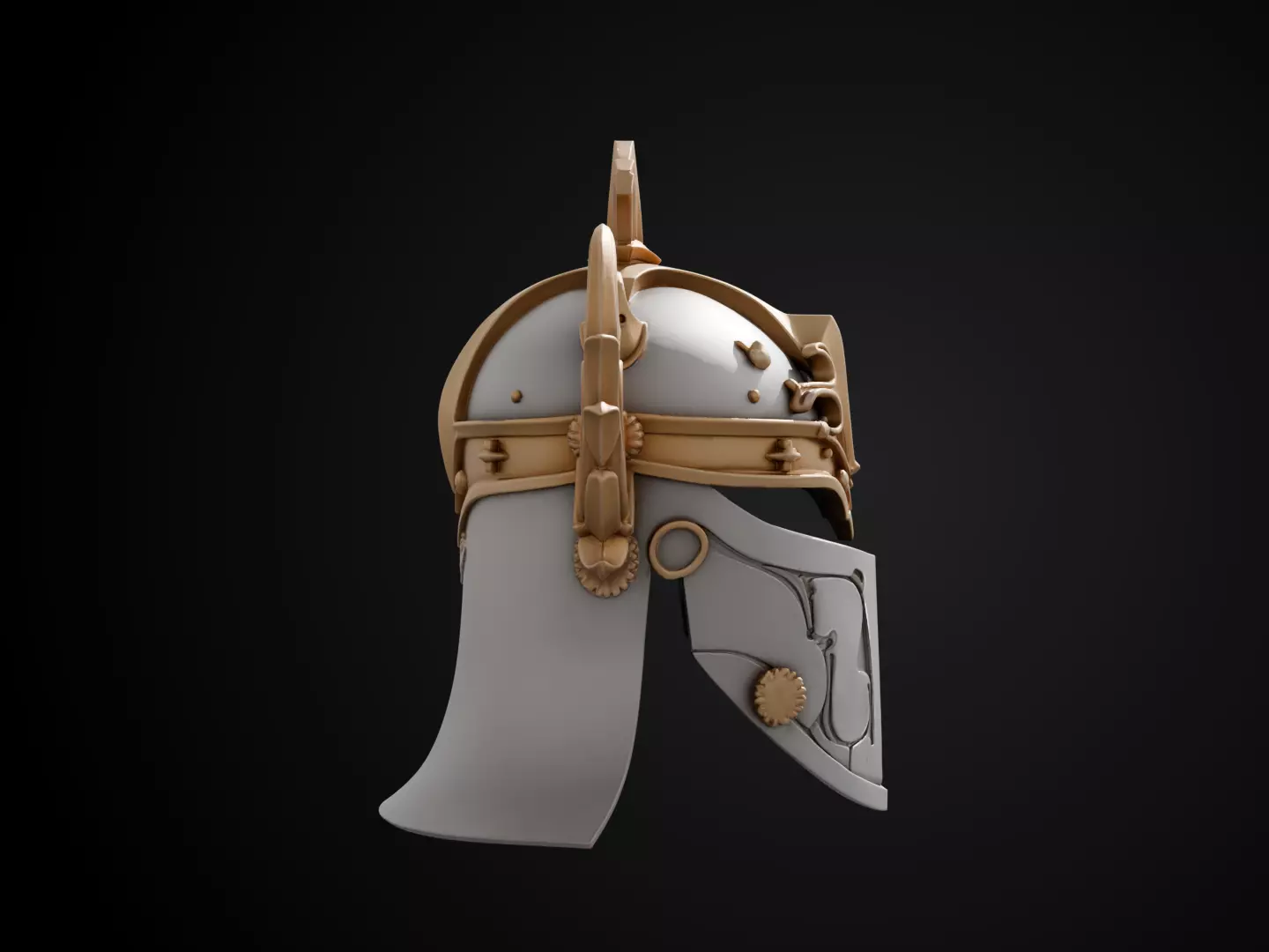 Stylized Numeror Helmet - Elendils Legacy 3D print model_3