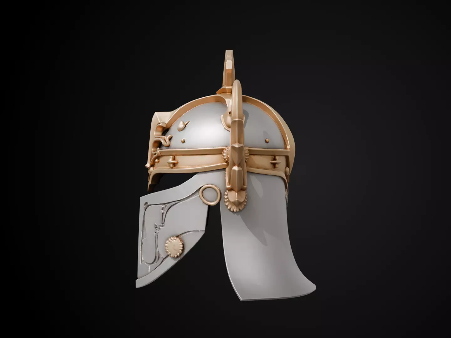 Stylized Numeror Helmet - Elendils Legacy 3D print model_9