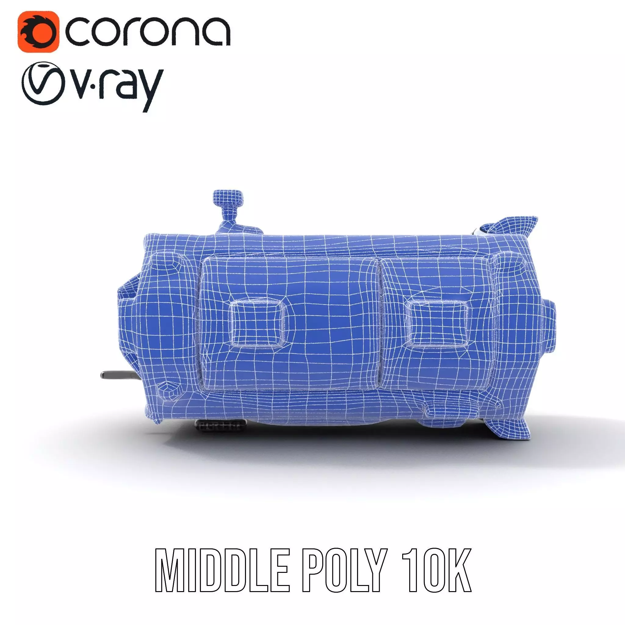 Futuristic Cargo Ship model pack Low-poly 3D model_27