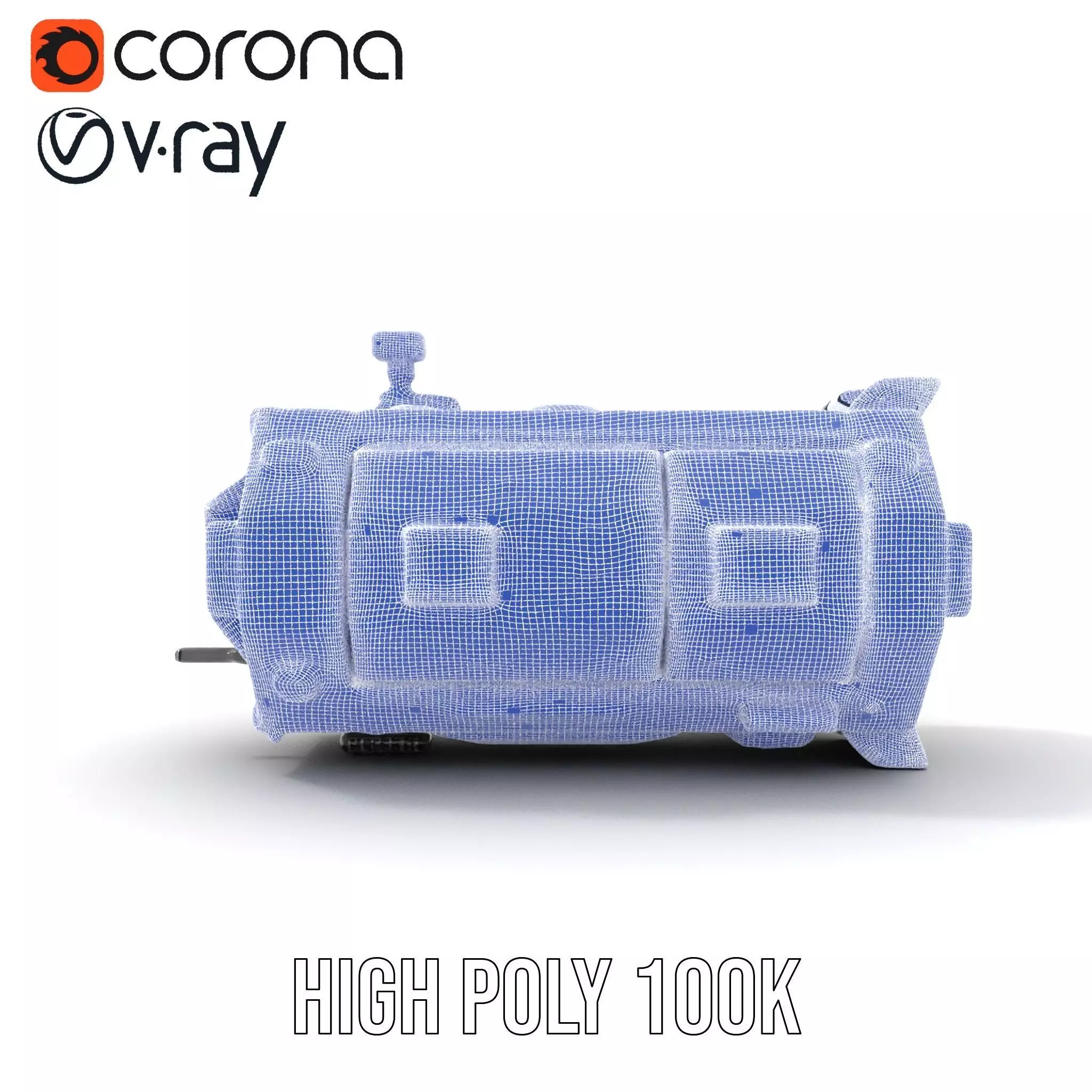 Futuristic Cargo Ship model pack Low-poly 3D model_29