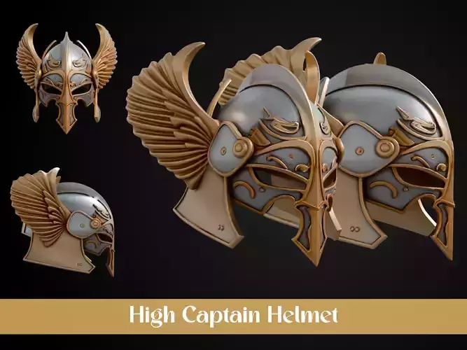 Stylized Numeror Helmet - High Captain