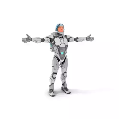 Silver Cybersuit model pack Low-poly 3D model Silver Cybersuit model pack Low-poly 3D model