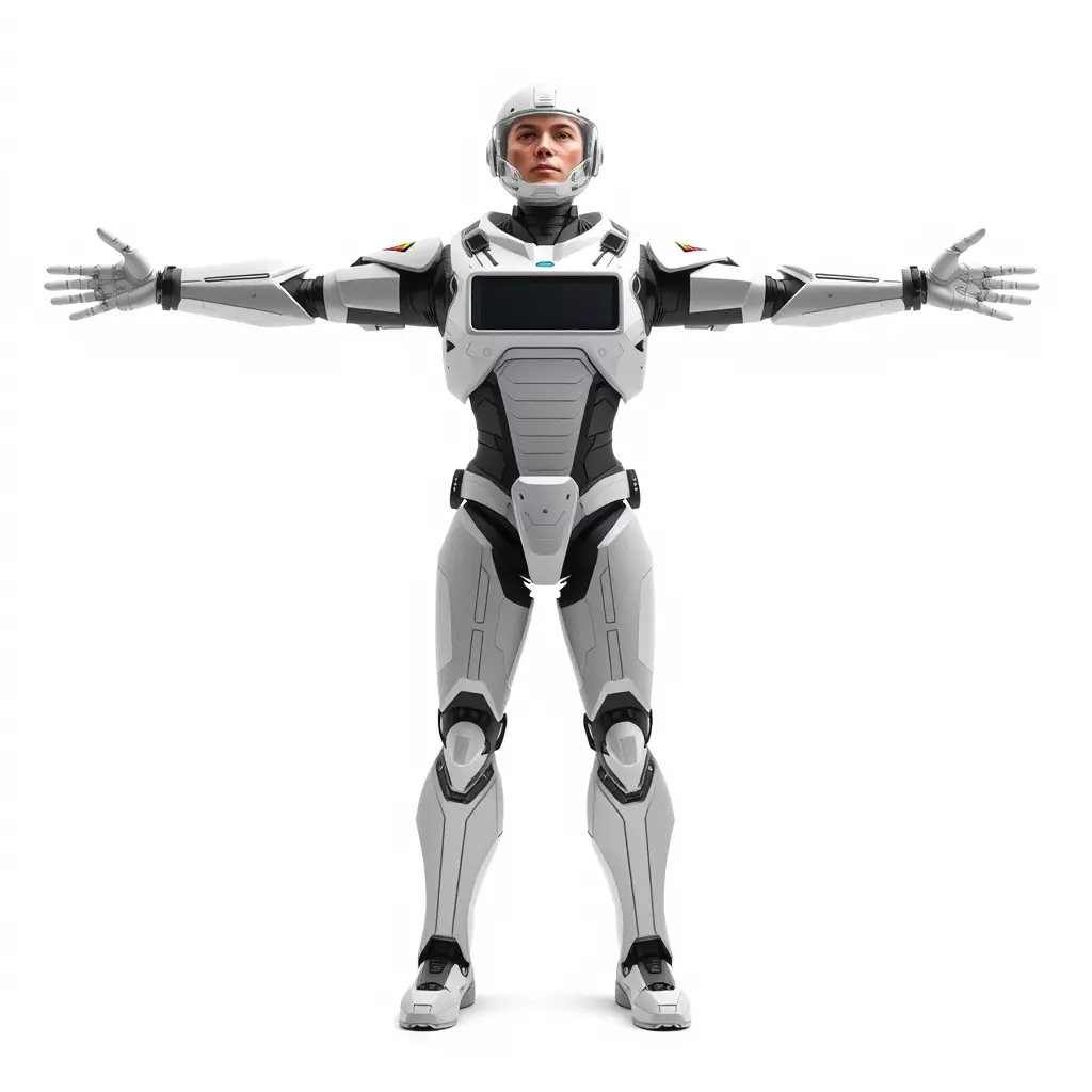 Advanced Android Armor model pack Low-poly 3D model_2