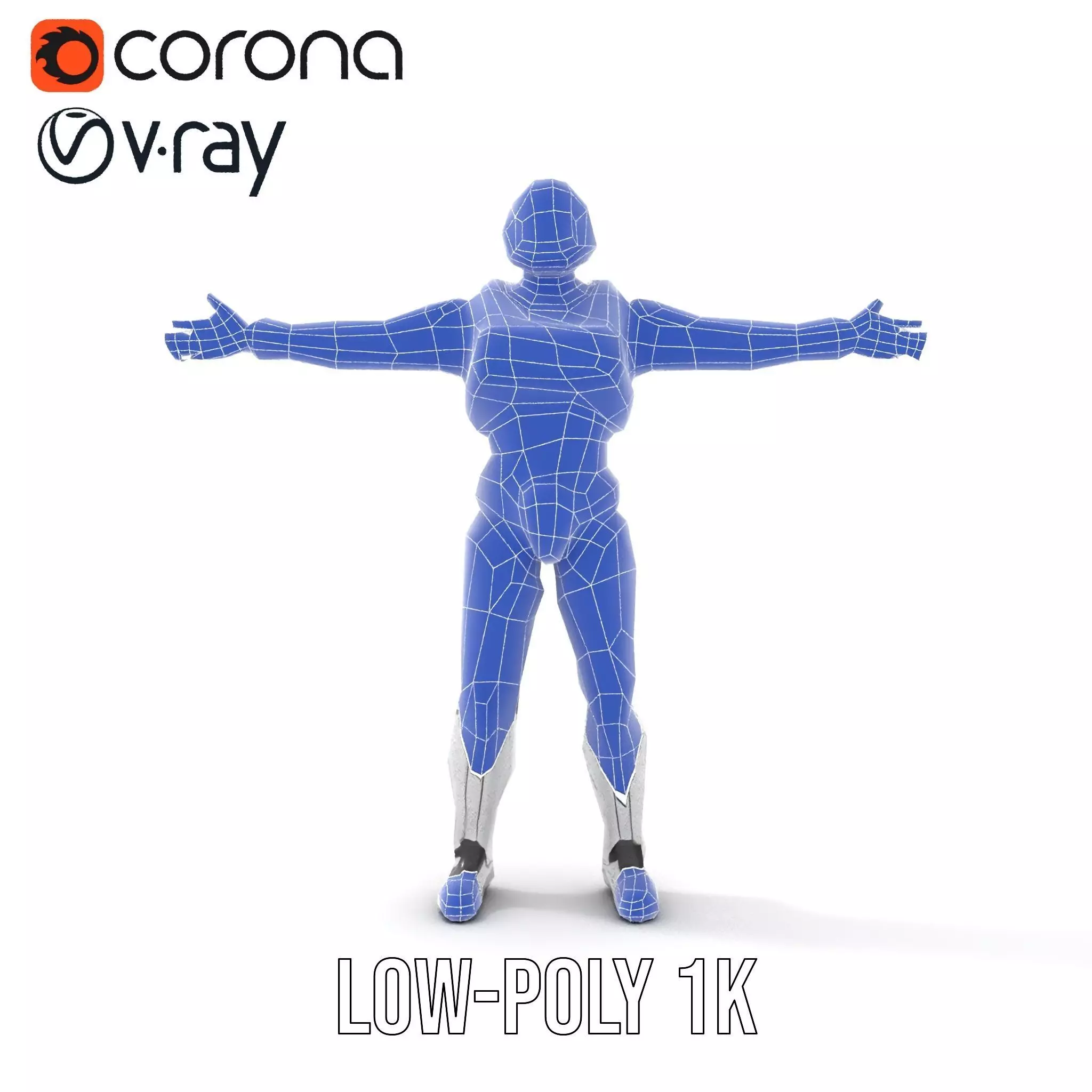 Advanced Android Armor model pack Low-poly 3D model_14